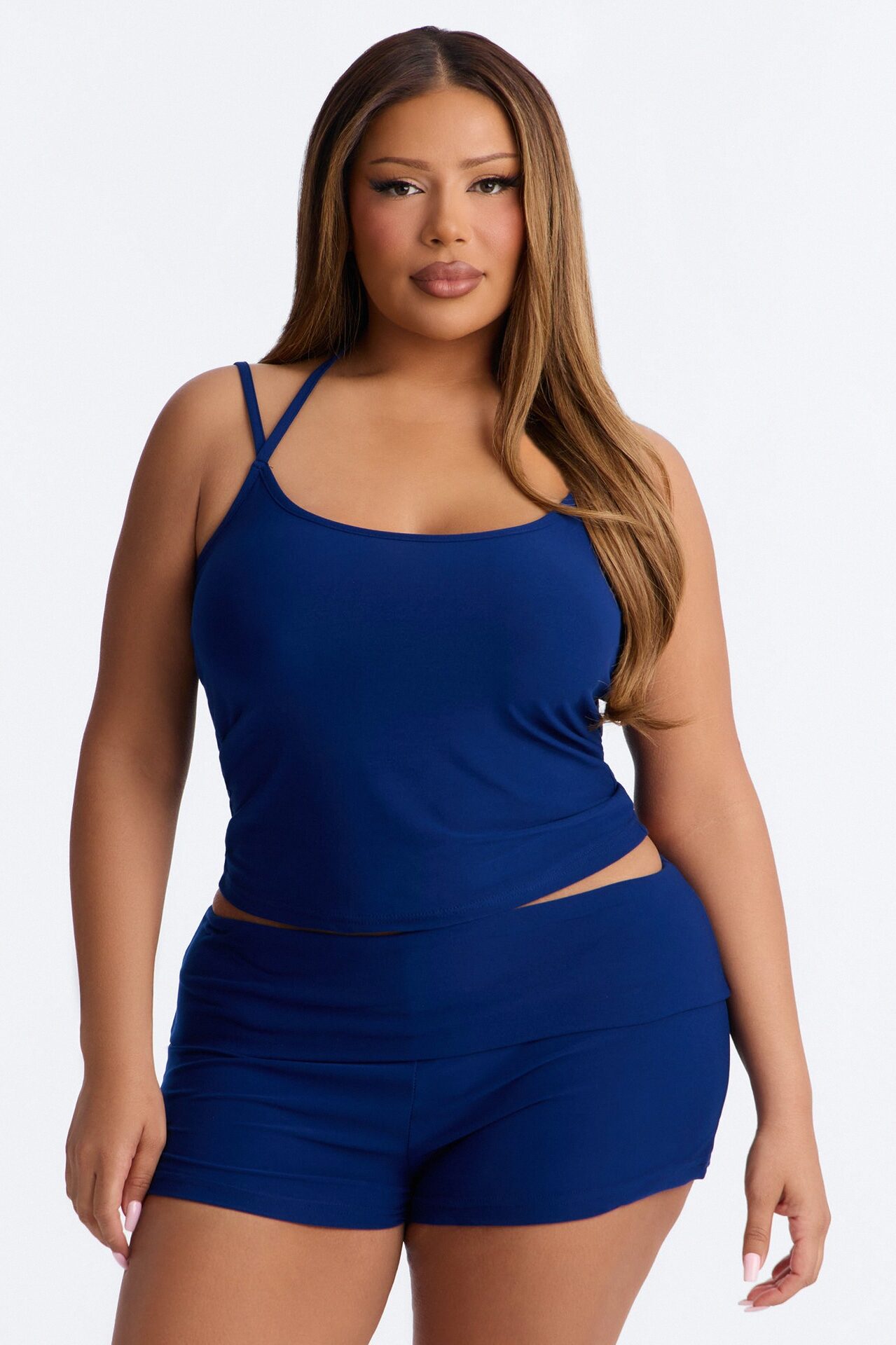Lonely Night PJ Short Set - Navy