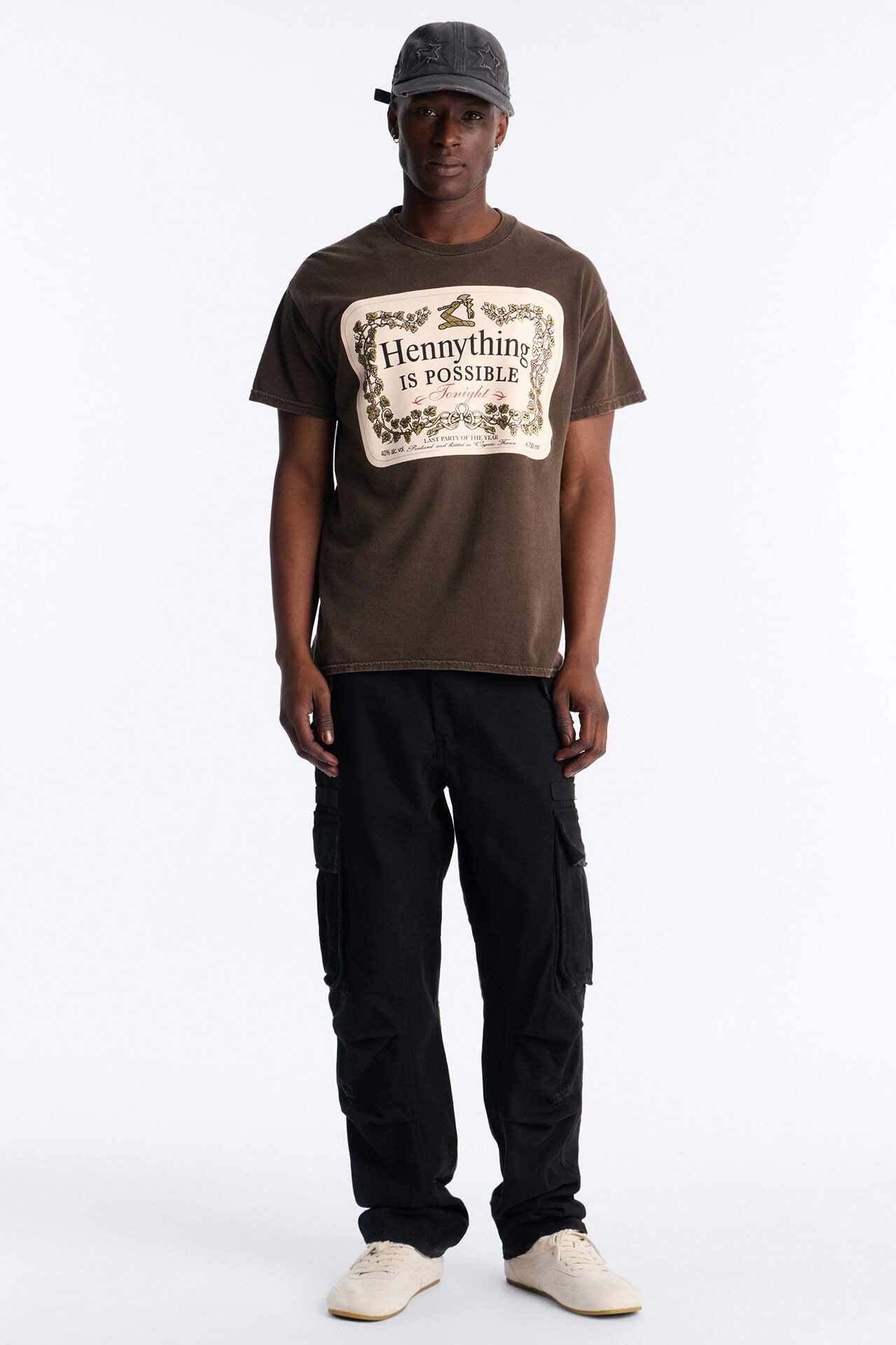 Hennything Is Possible Short Sleeve Crew Tee - Brown
