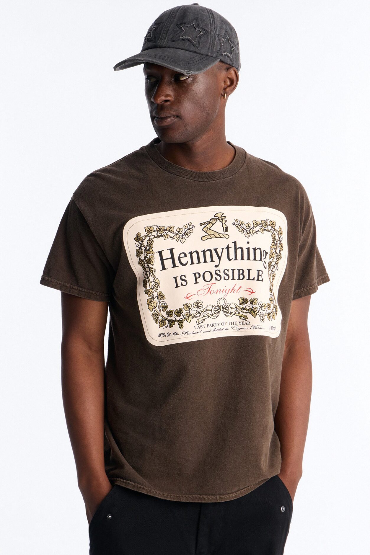 Hennything Is Possible Short Sleeve Crew Tee - Brown