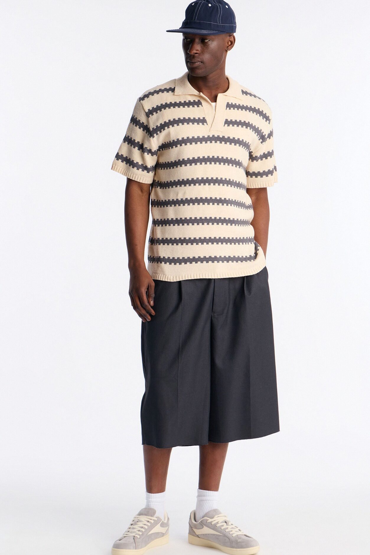 Ripple Stripe Johnny Polo - Charcoal