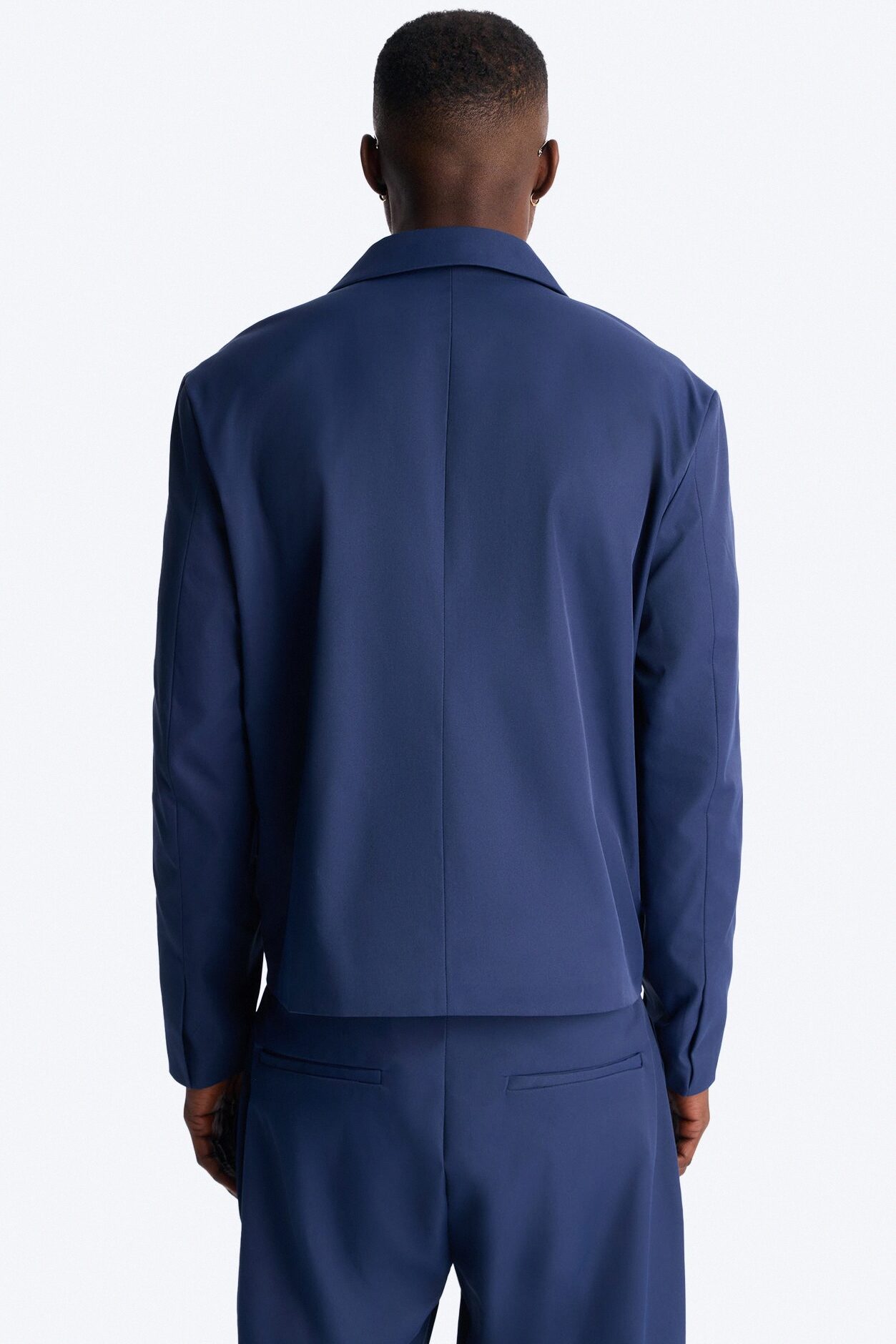 Heirloom Cropped Double Breasted Blazer - Navy