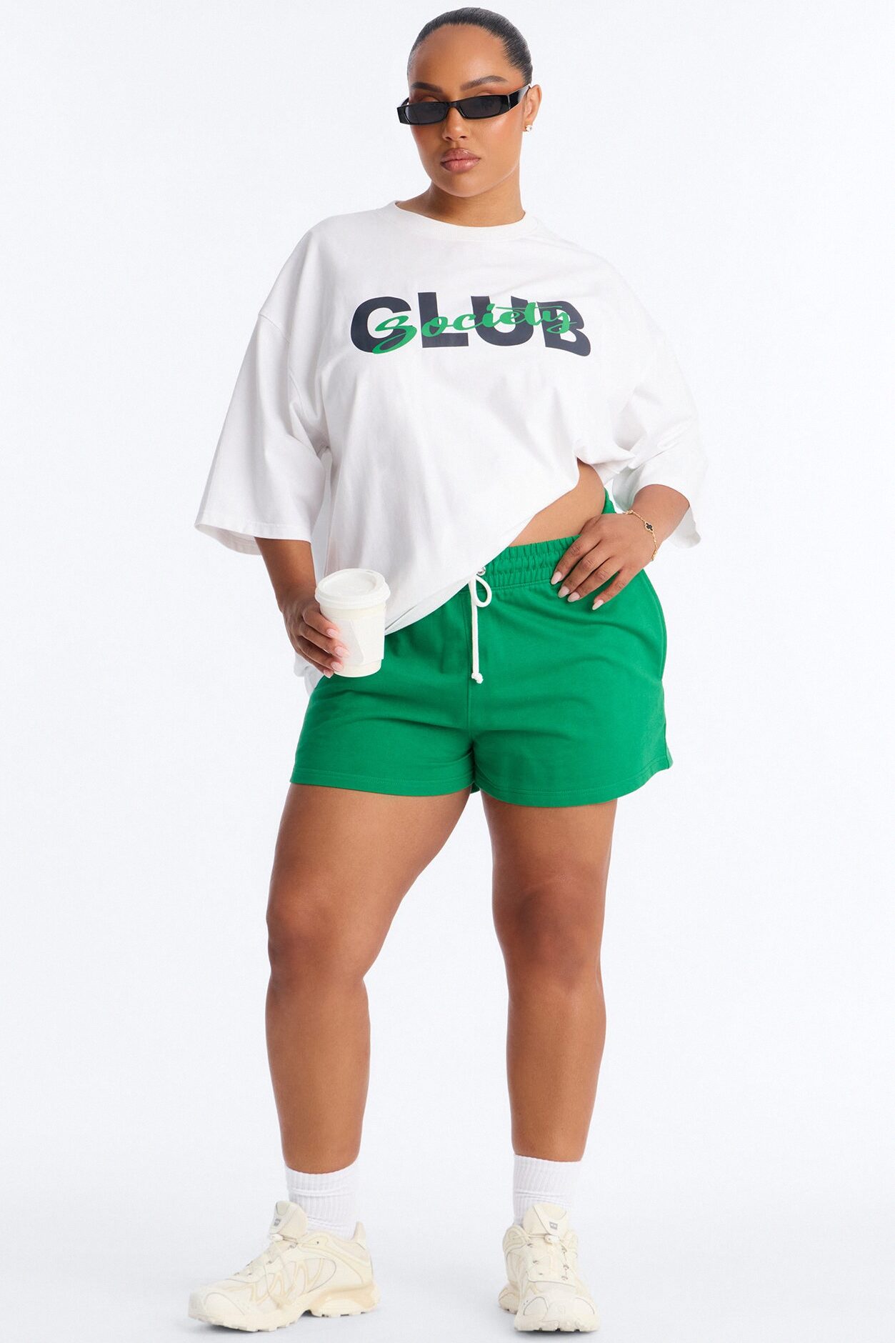 Club Society Short Set - Green/combo