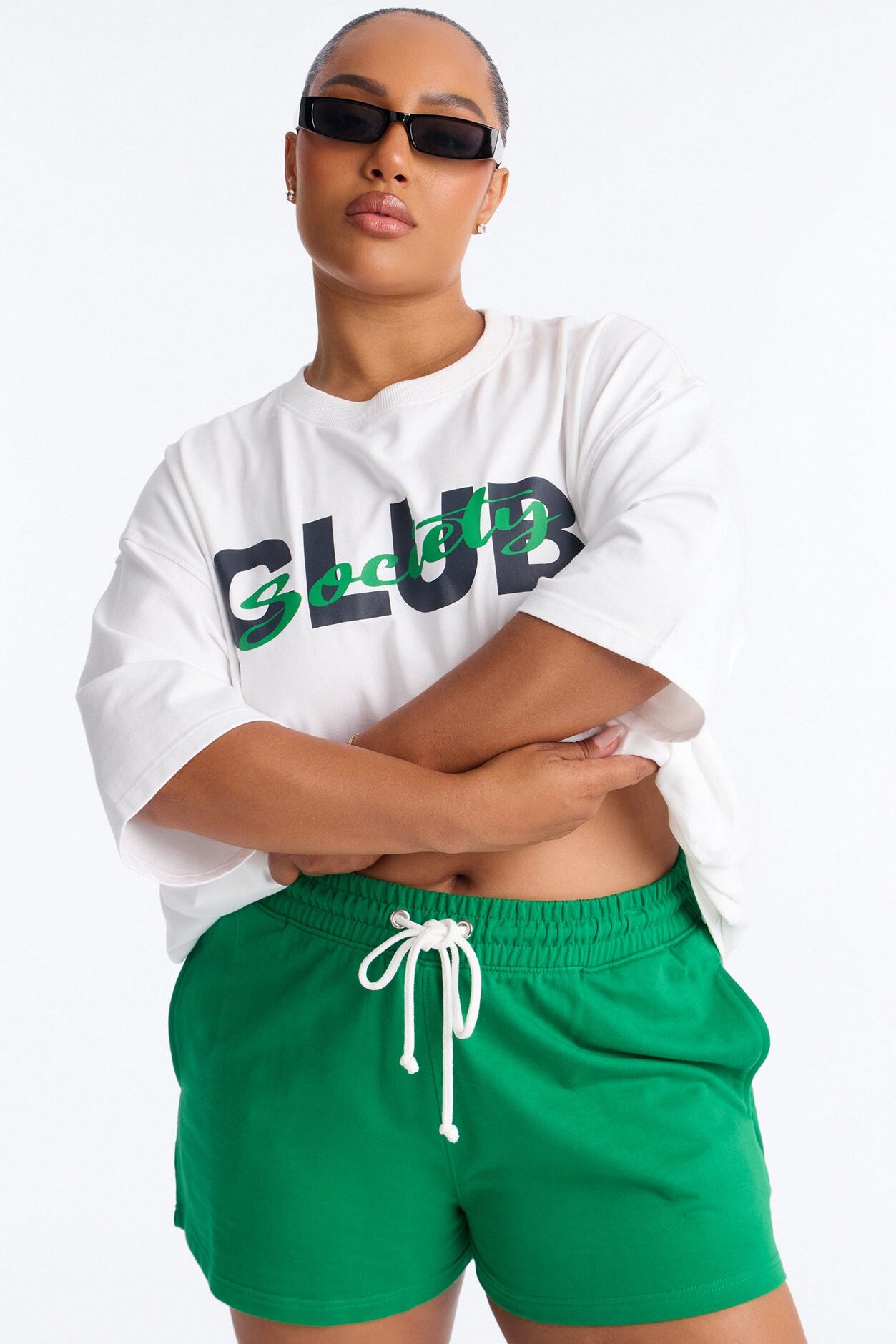 Club Society Short Set - Green/combo