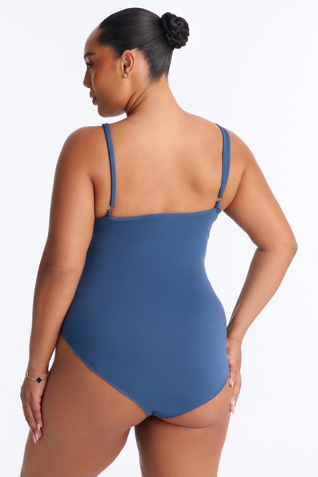 Anna Bodysuit And Short Set - Dark Denim