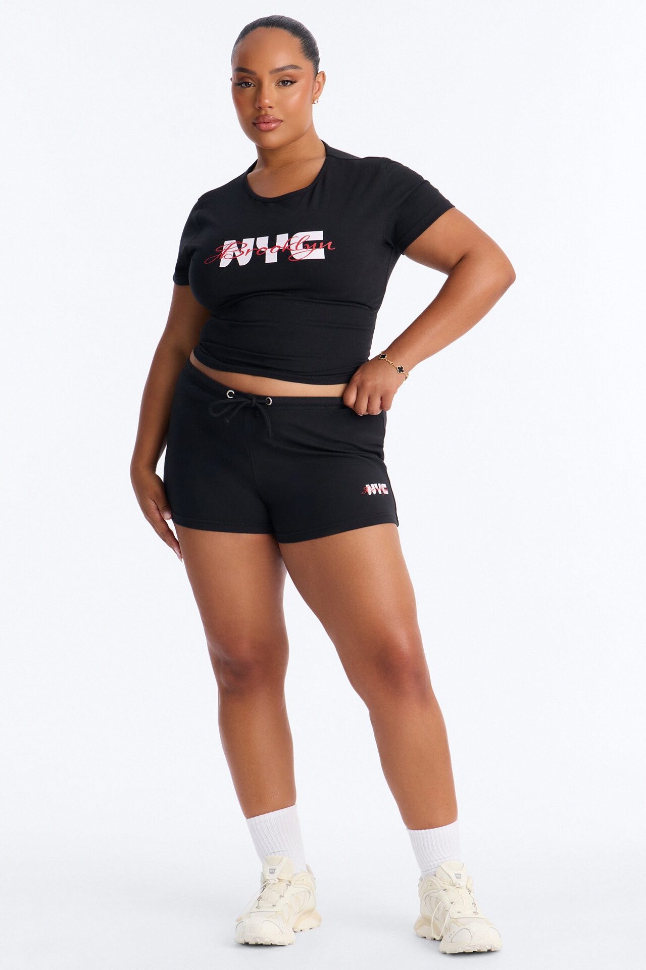 NYC Brooklyn Micro Short Set - Black
