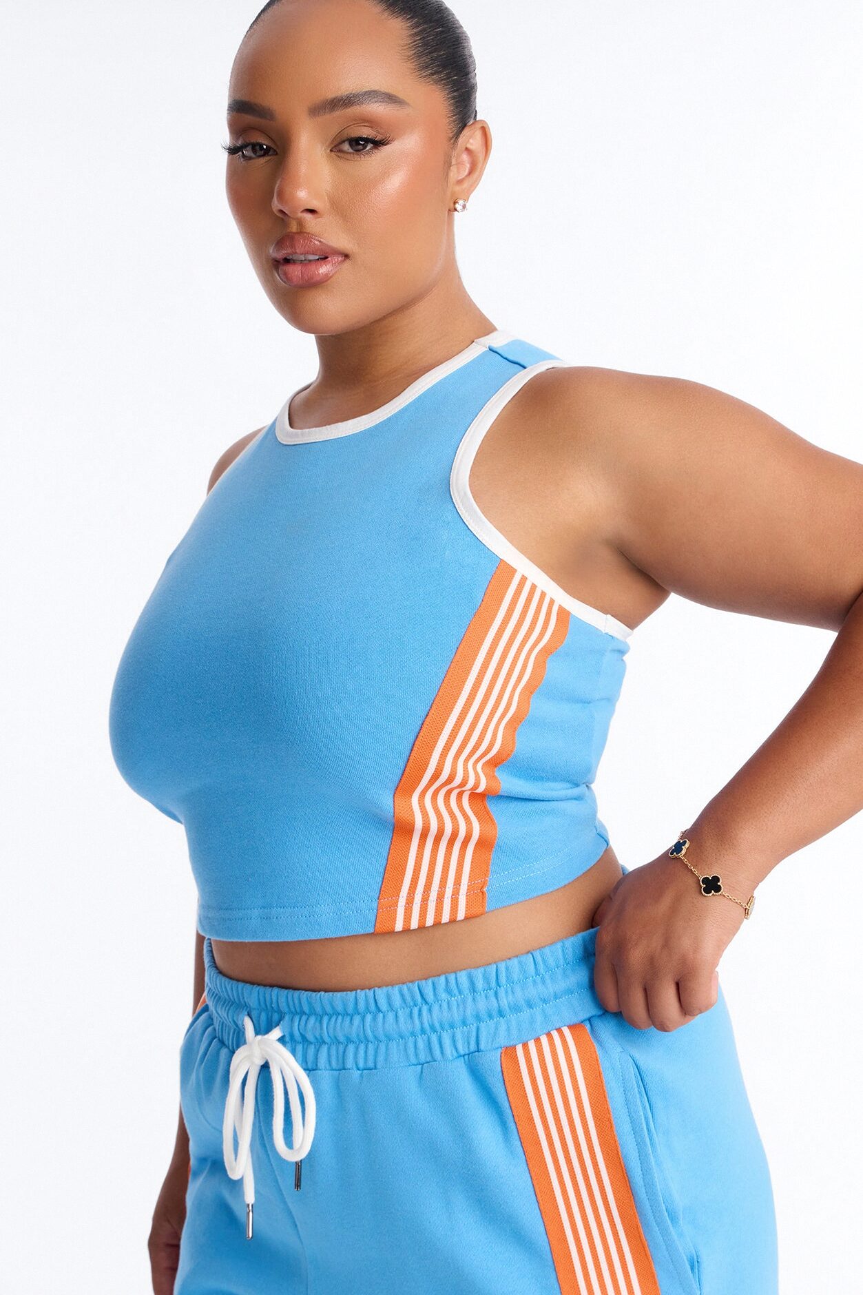 Varsity Babe Pant Set - Blue