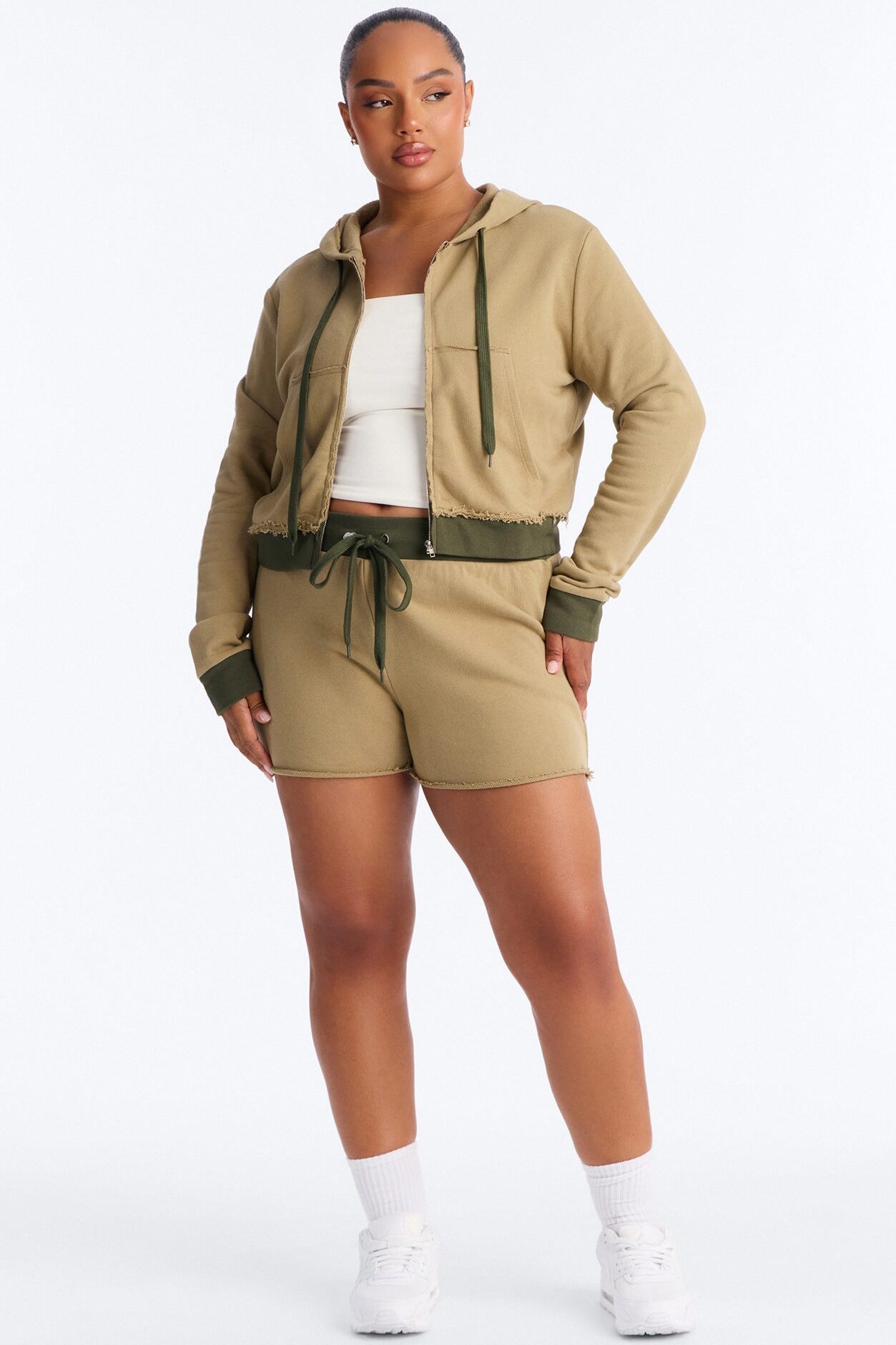 Keeping Up With Me Short Set - Olive