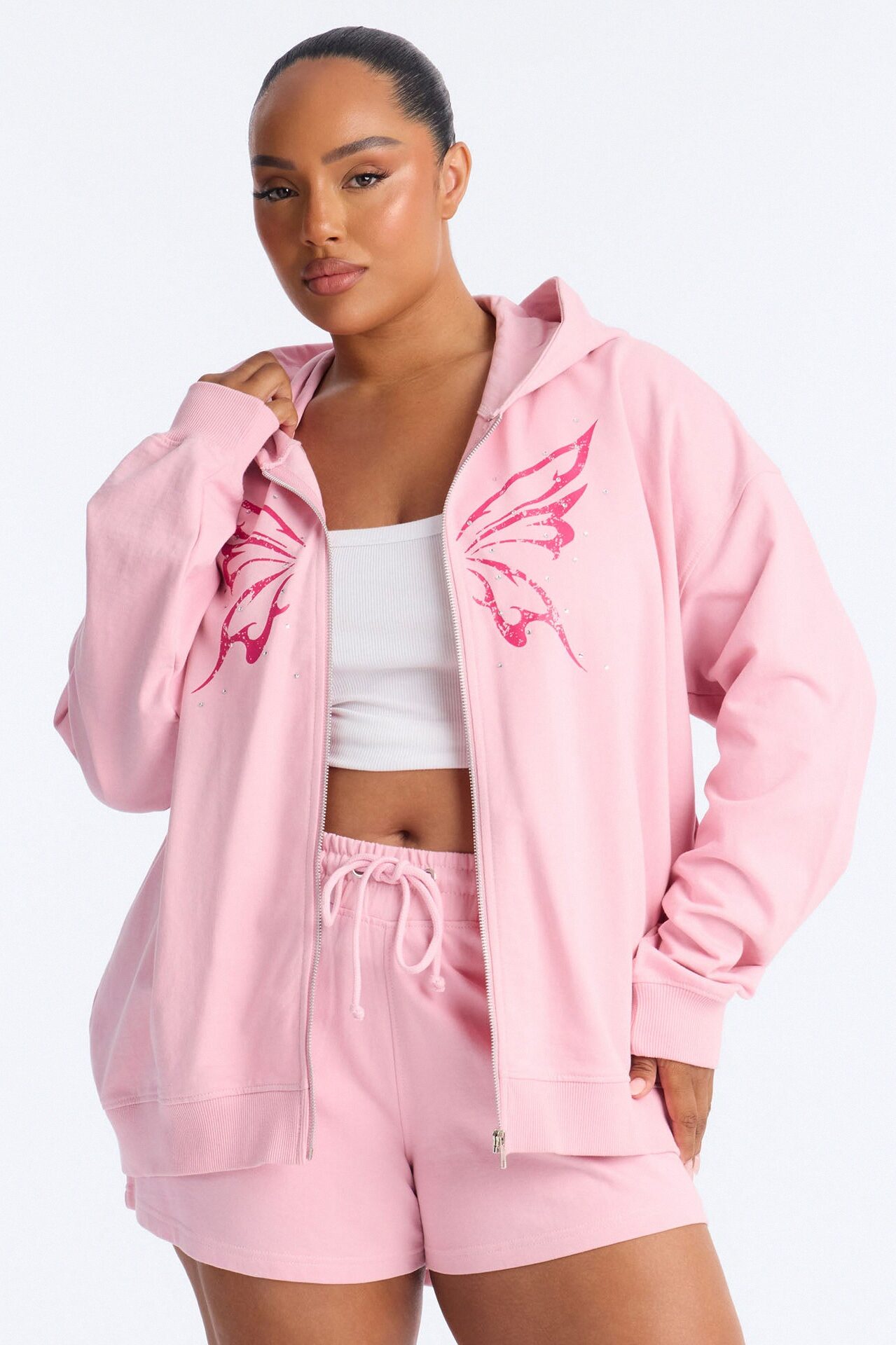 Butterfly Effect Short Set - Pink