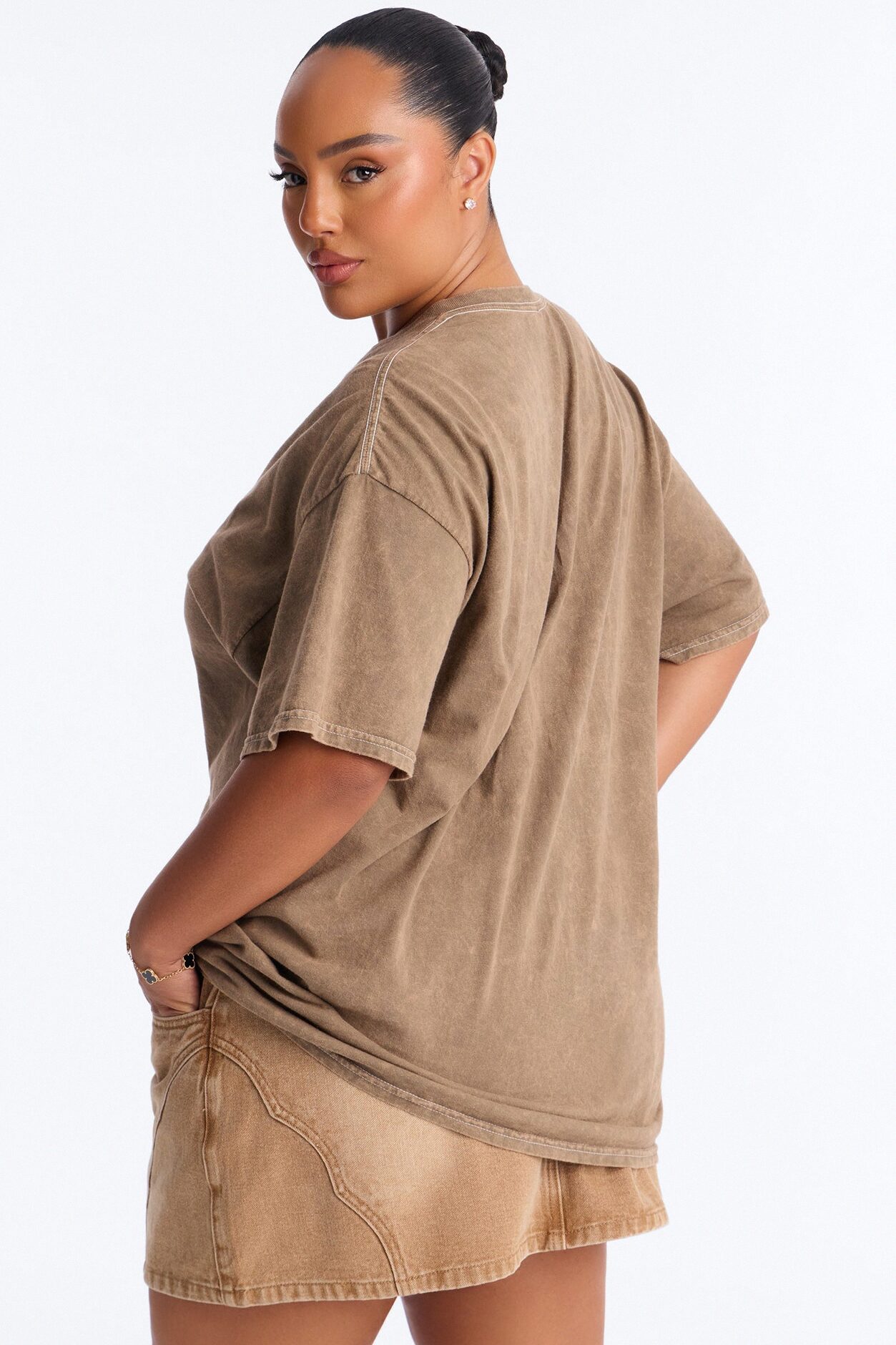 GOAT Washed Tee - Brown