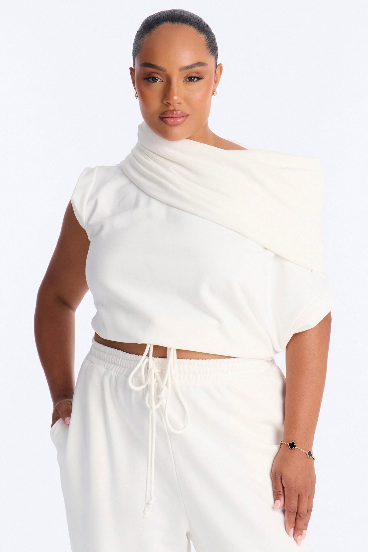 Alexa Jogger Pant Set - White