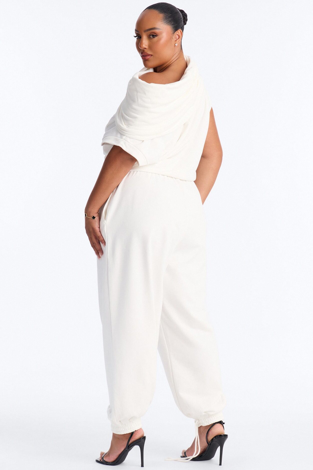 Alexa Jogger Pant Set - White