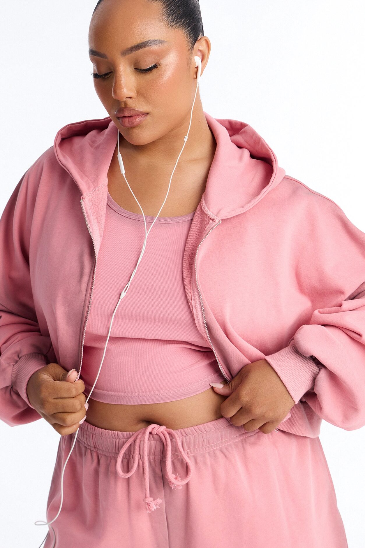 Sam French Terry 3 Piece Jort Set - Pink