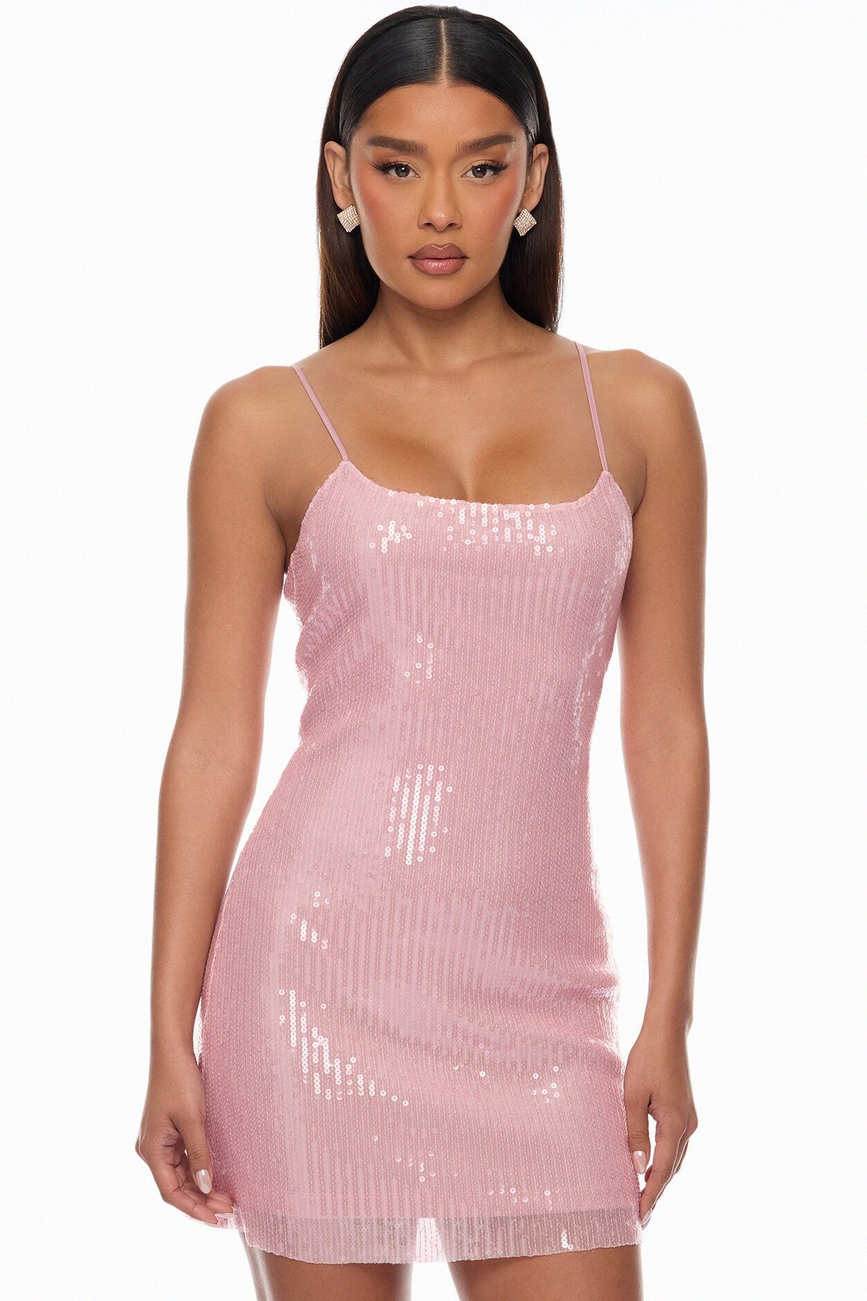 Trina Sequin Mini Dress - Pink