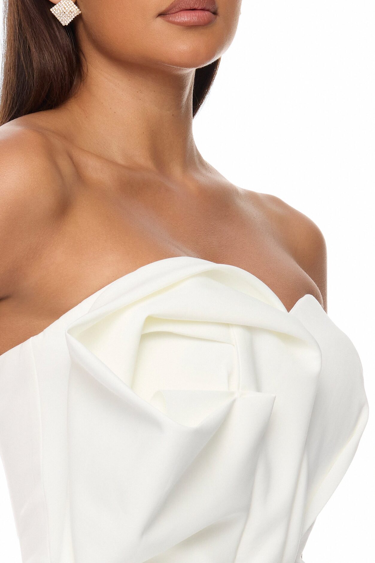Night To Remember Strapless Gown - White