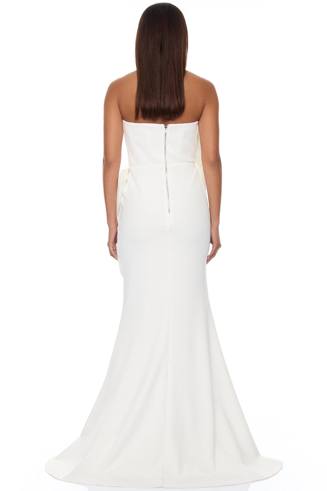 Night To Remember Strapless Gown - White