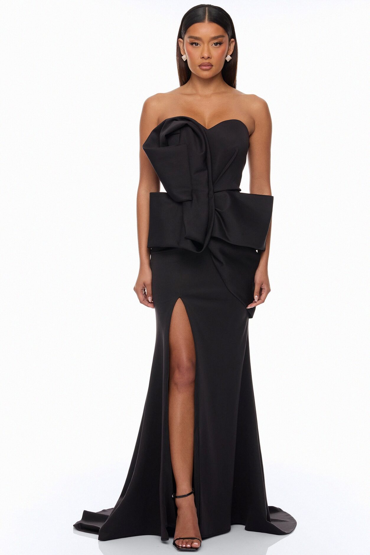 Night To Remember Strapless Gown - Black
