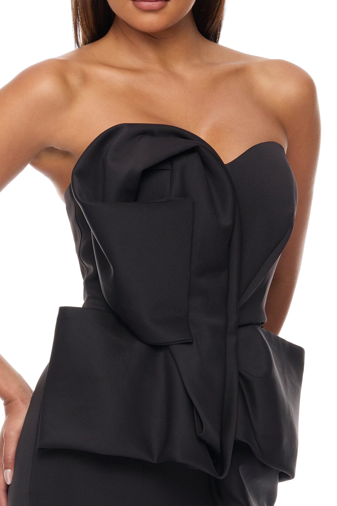 Night To Remember Strapless Gown - Black