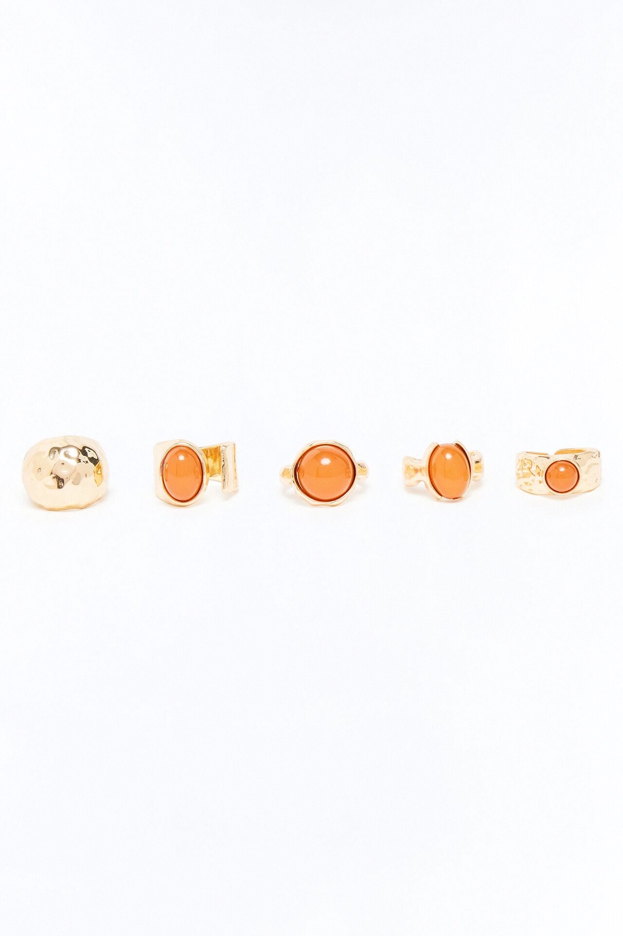 Azure 5 Piece Ring Set - Gold