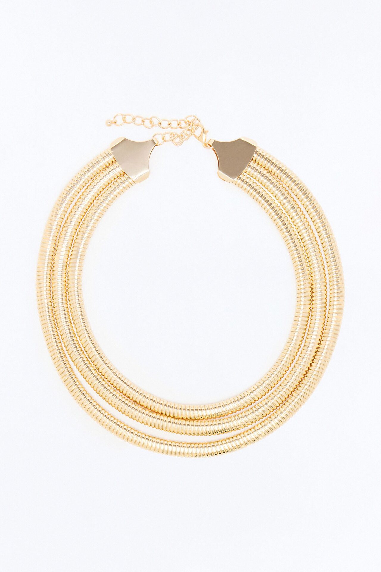 Snake Chain Layered Necklace - Gold