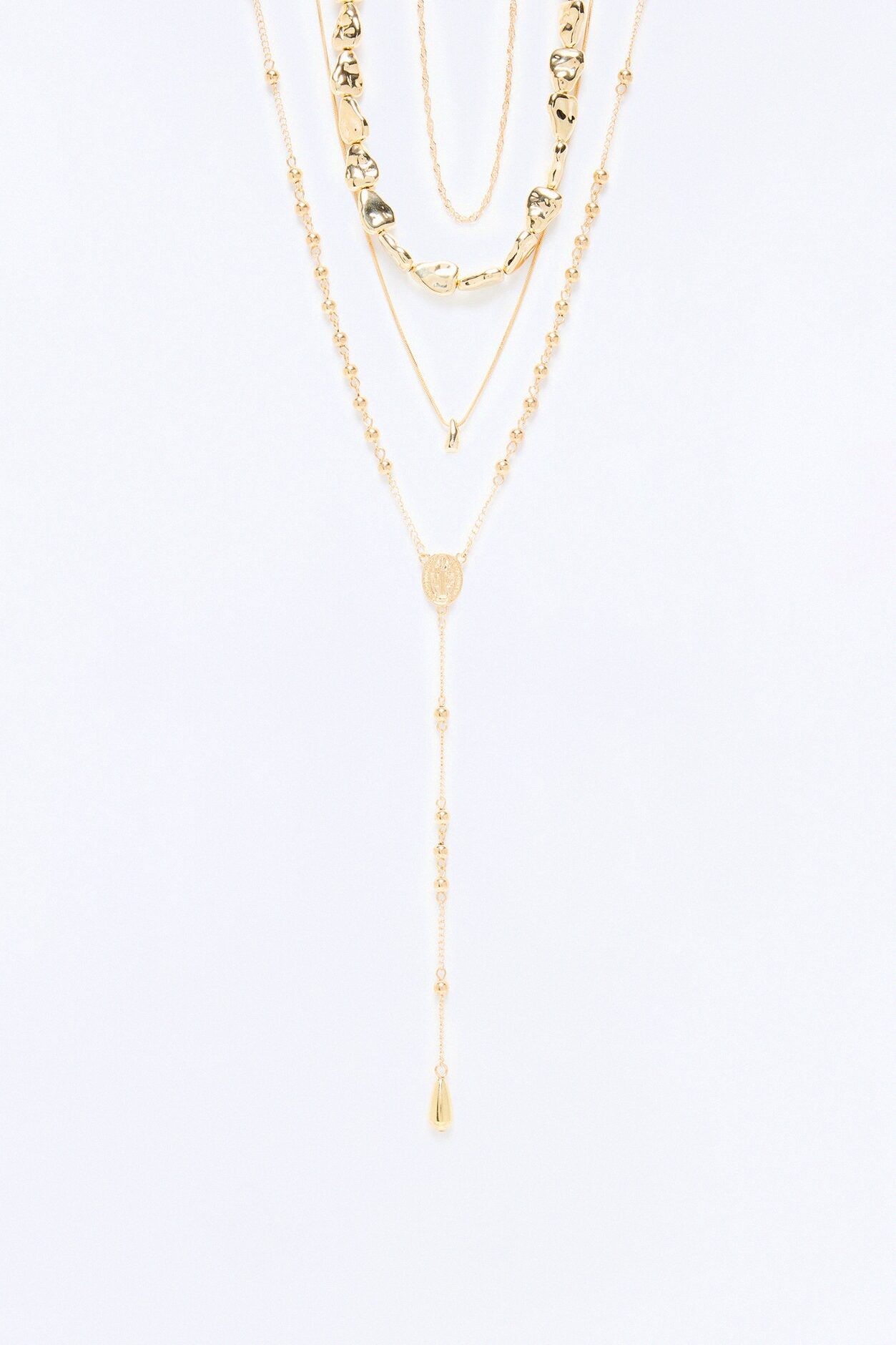 Pretty With Purpose Lariat Necklace - Gold