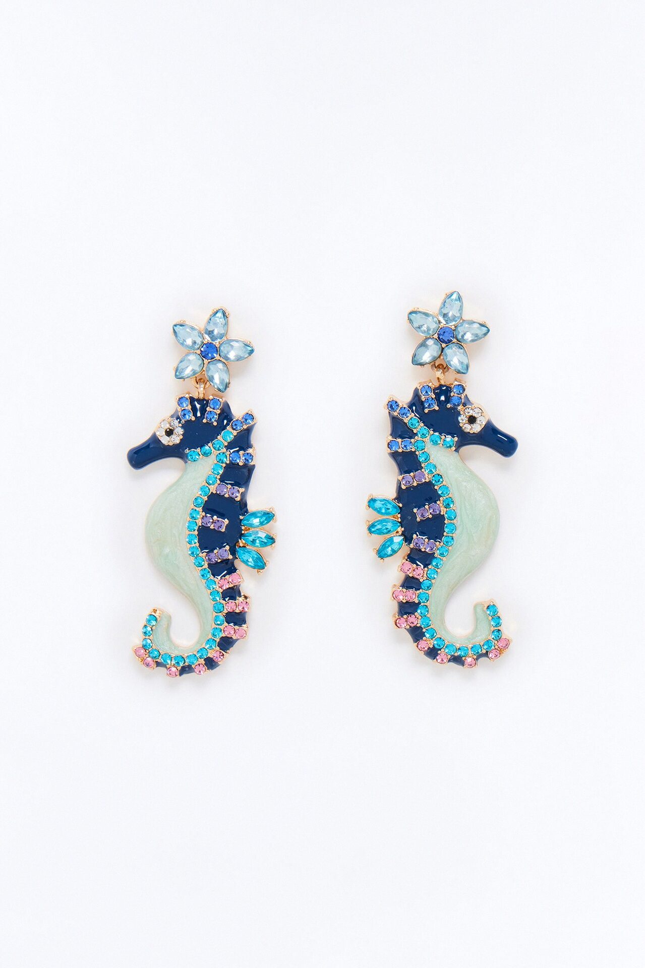 Sea Splash Earrings - Blue