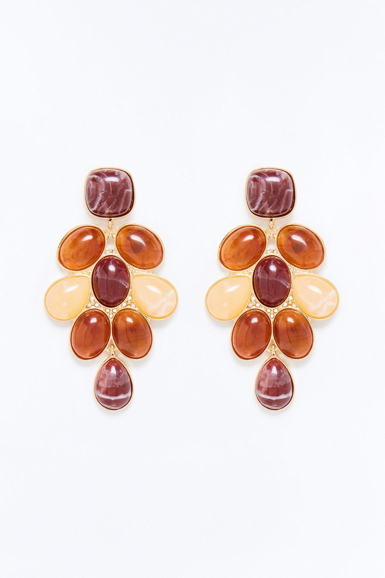 Escape To Tulum Earrings - Brown/combo