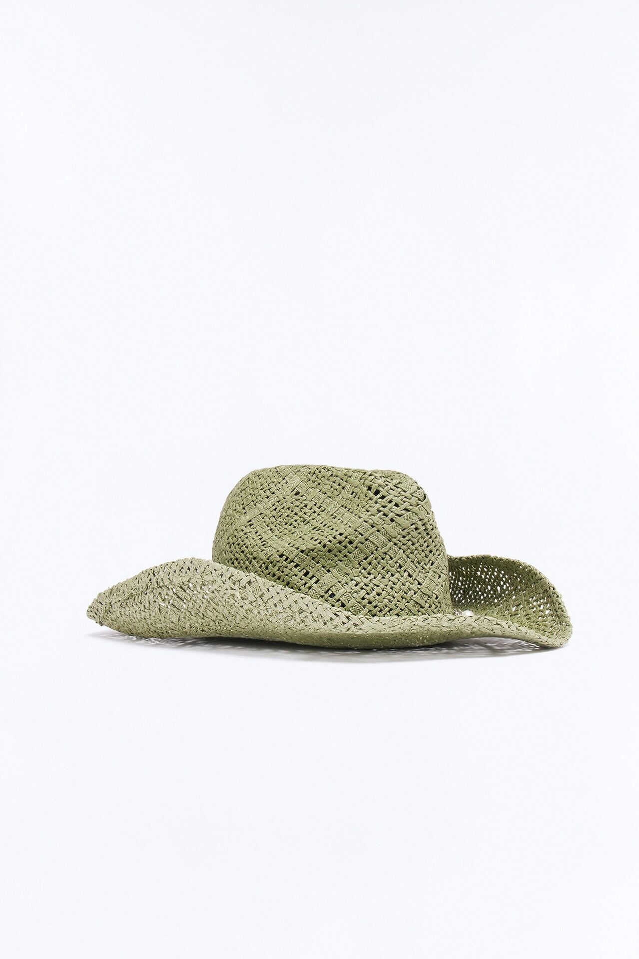 Maui Vacation Straw Cowboy Hat - Green