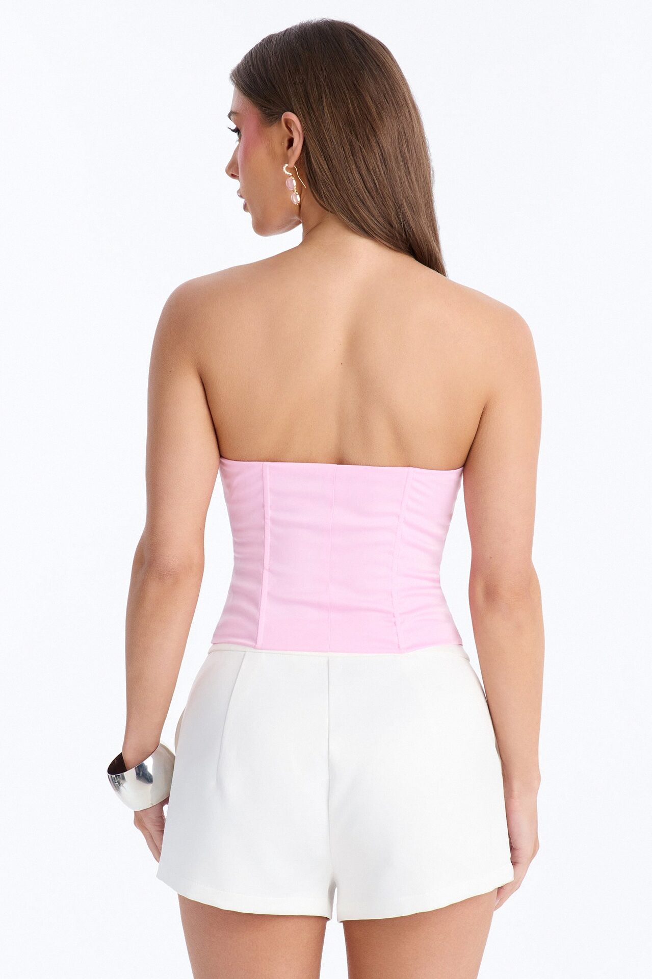 Night Made For Me Satin Corset - Pink