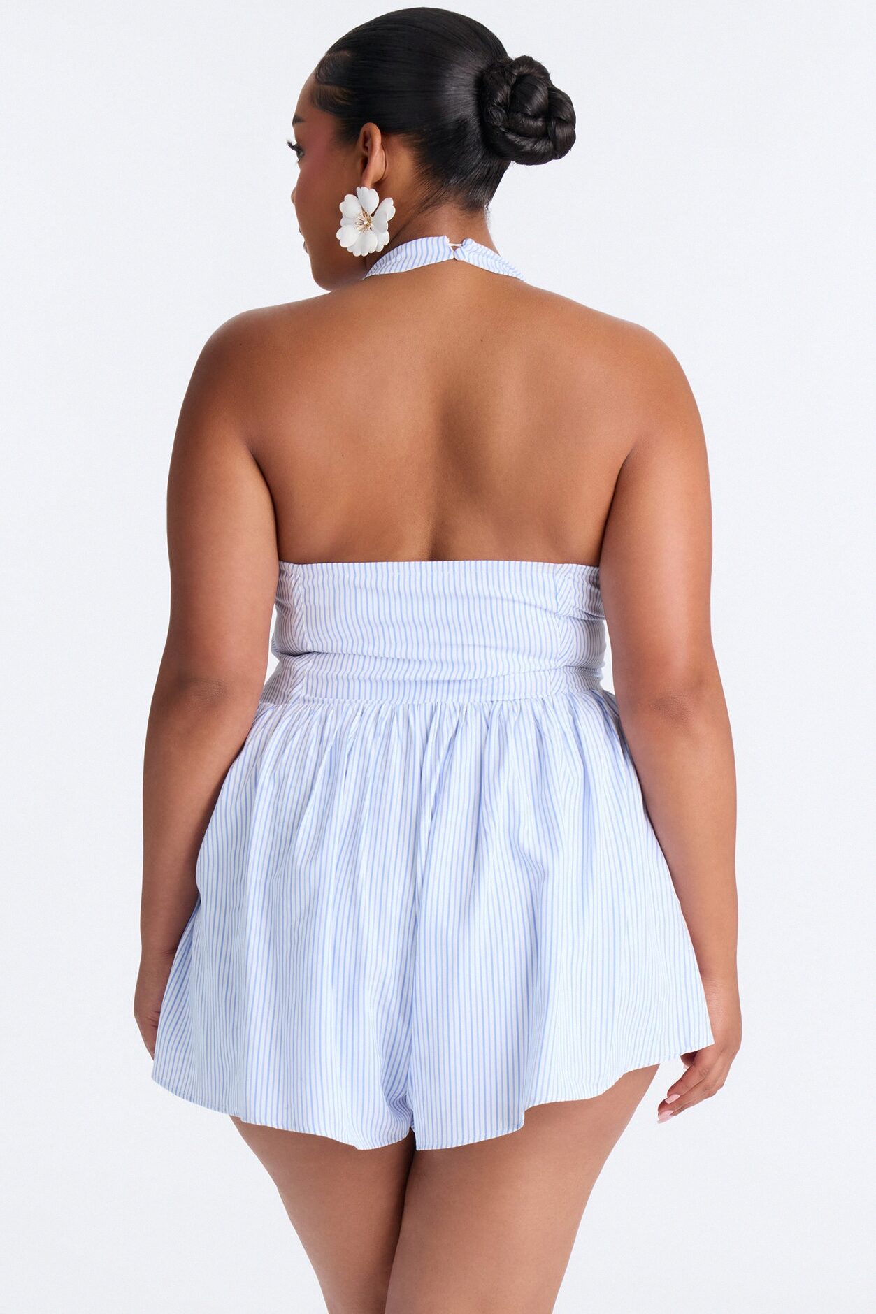 Picnic Daydream Striped Romper - Blue