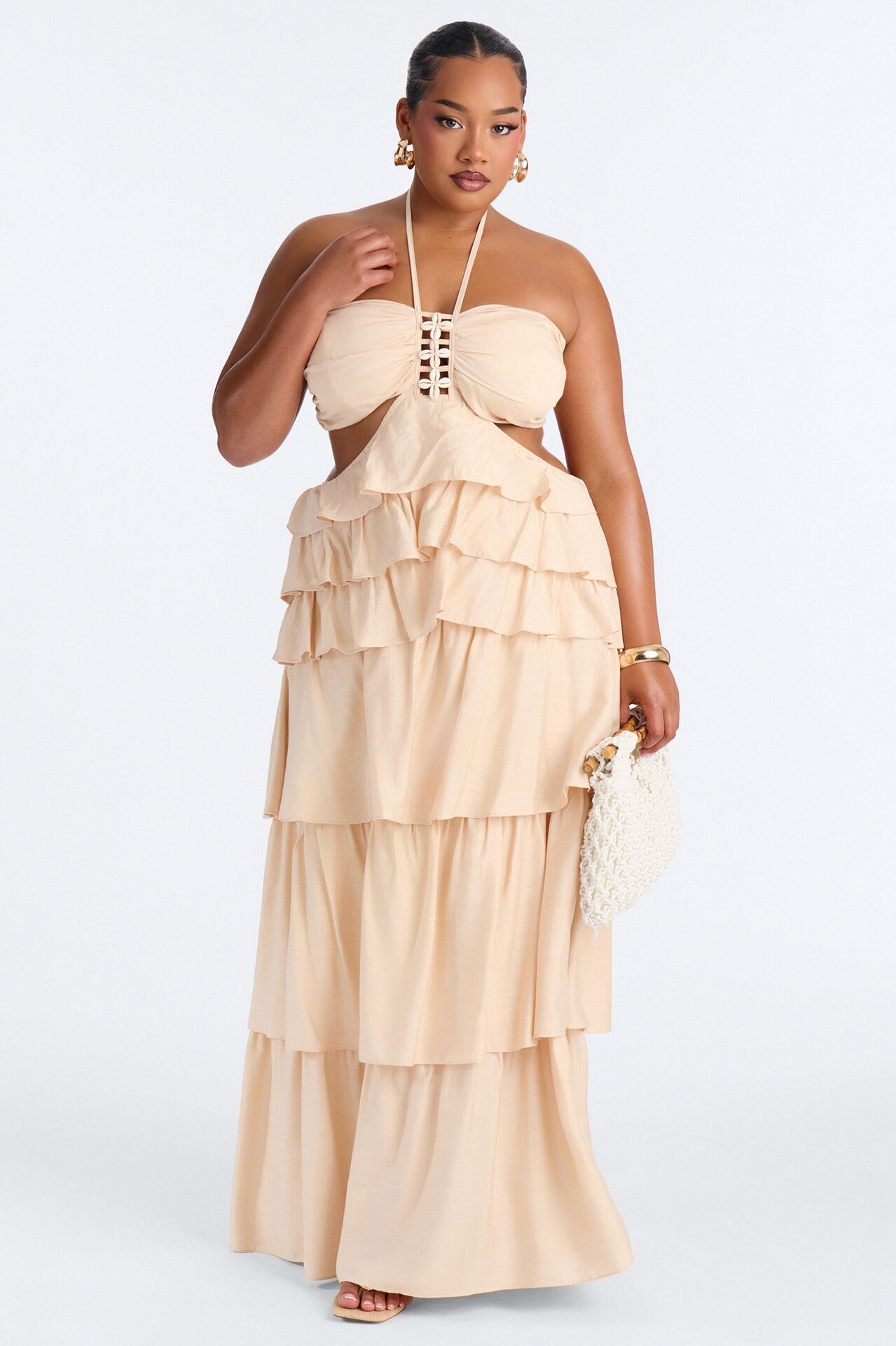 Chic Before Noon Maxi Dress - Oatmeal
