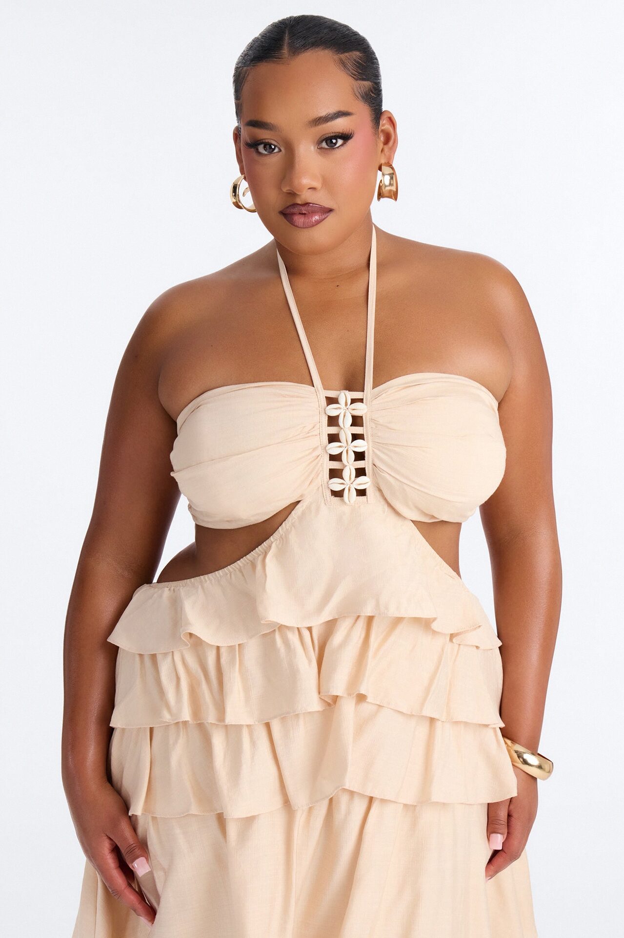 Chic Before Noon Maxi Dress - Oatmeal