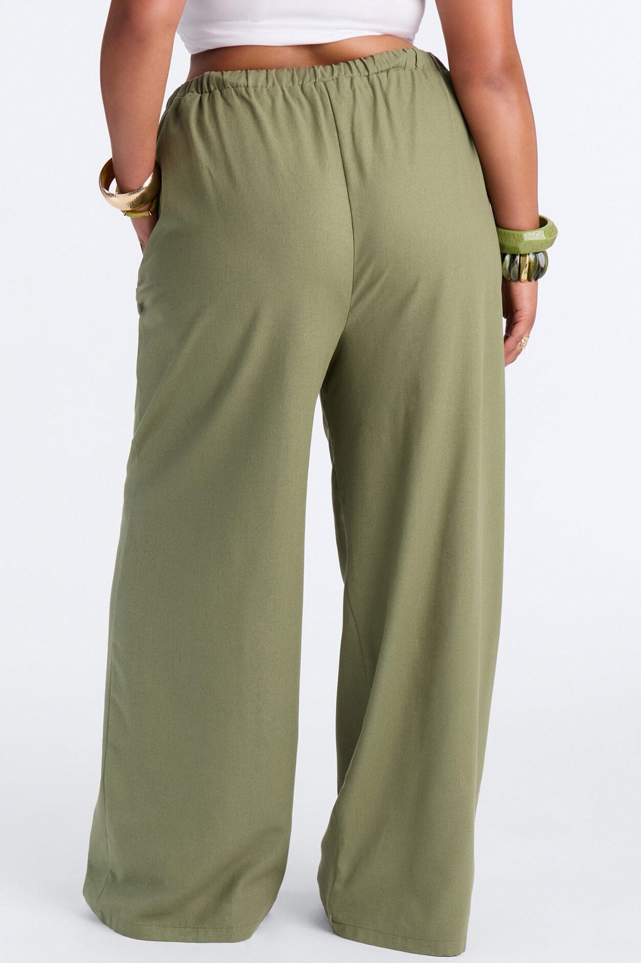 Beach Walks Linen Pant - Olive