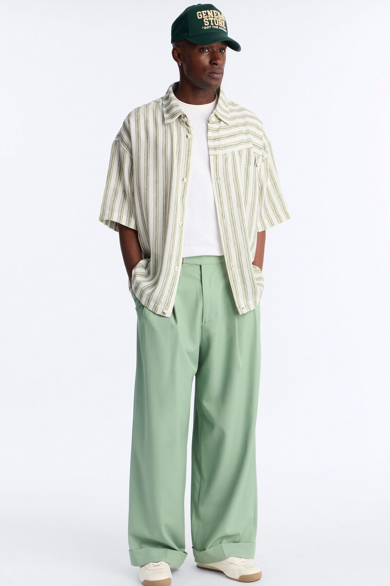 Wide Leg Vanderbilt Gurkha Trouser - Green