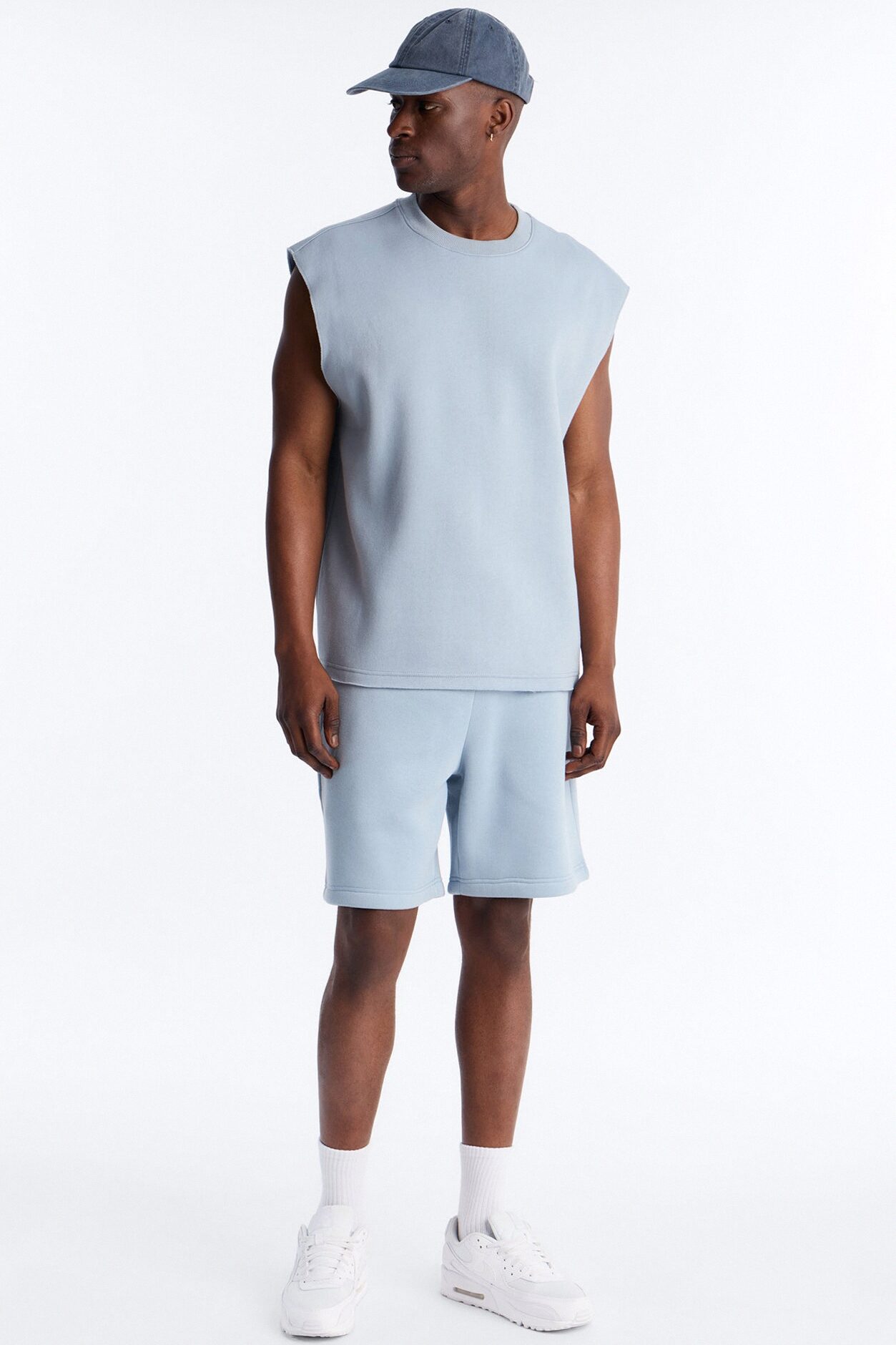 Tyson Relaxed Muscle Tee - Slate Blue