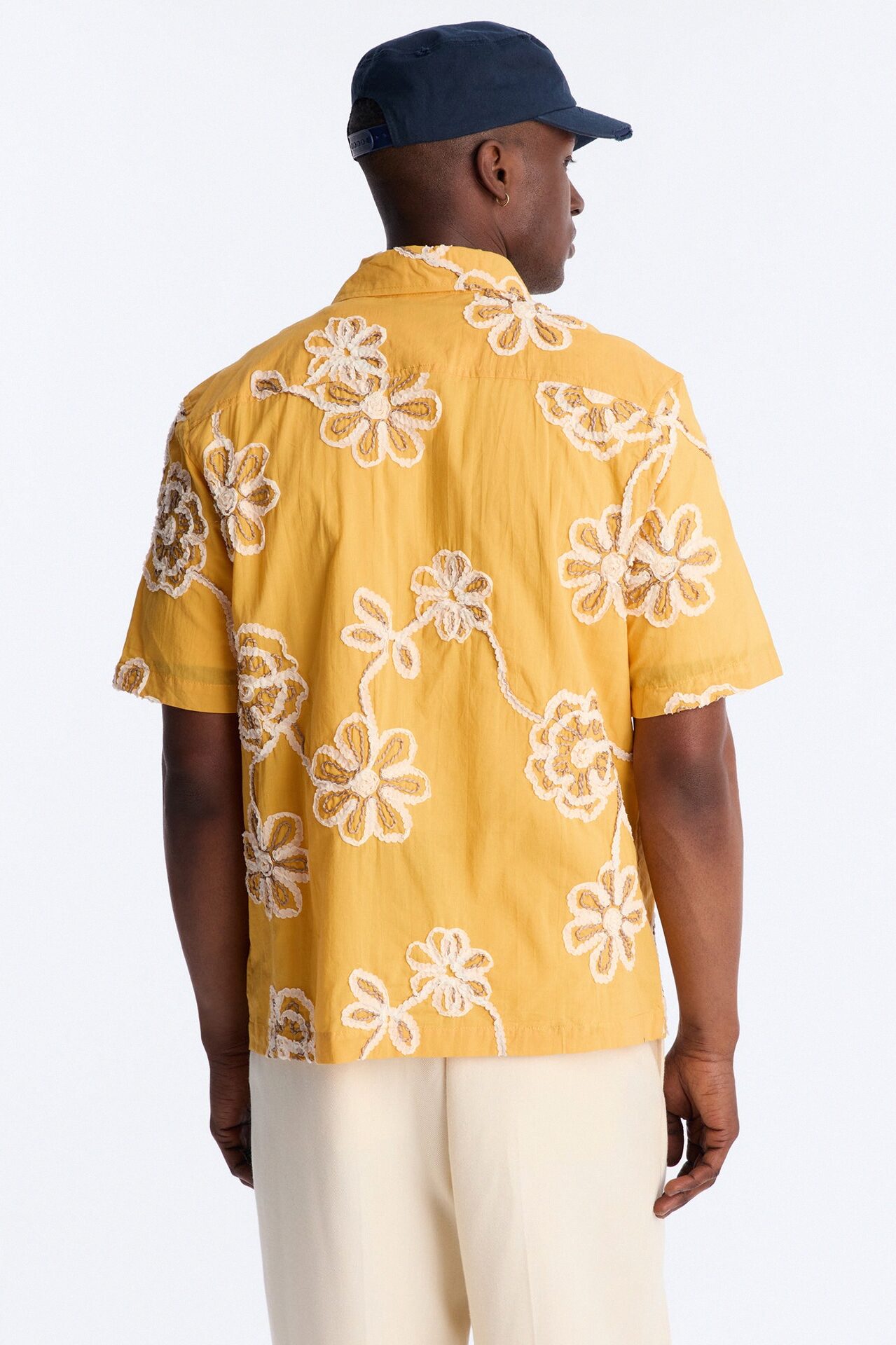 Paper Flore Short Sleeve Button Up Shirt - Mustard
