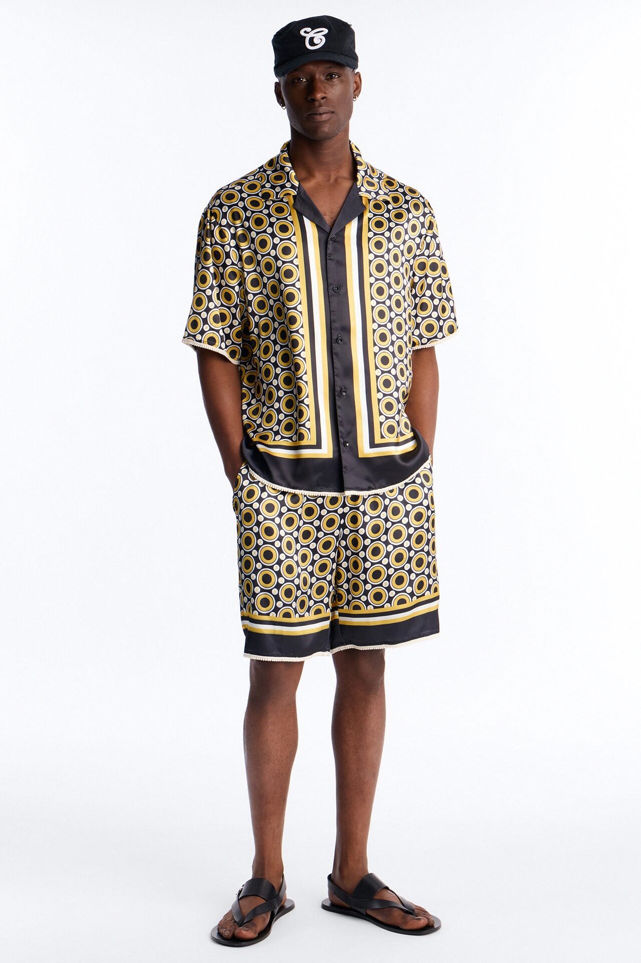 Relaxed Coded Luxe Short - Yellow/combo