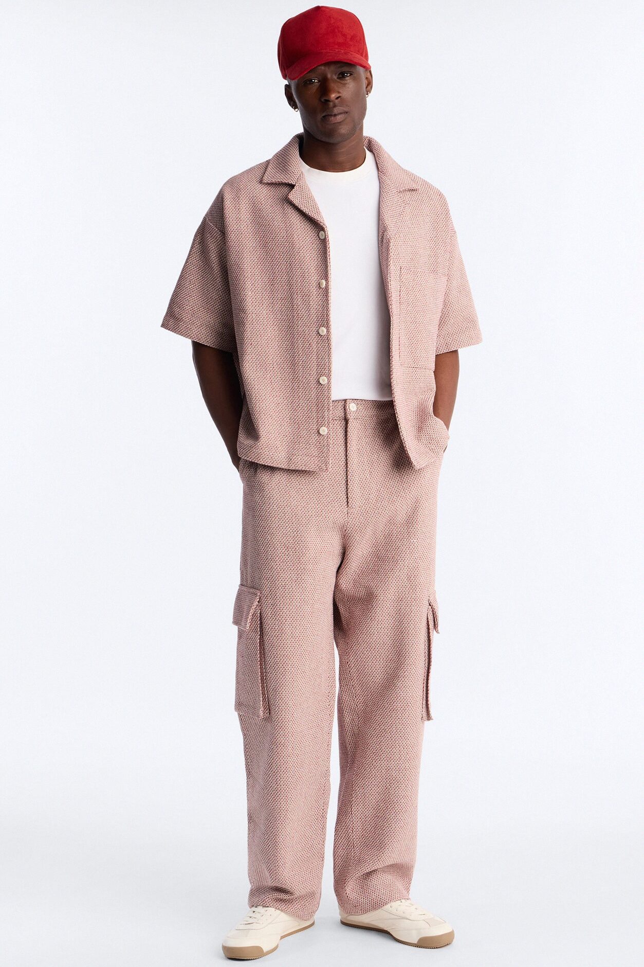 Baggy Garrison Cargo Pant - Red/combo