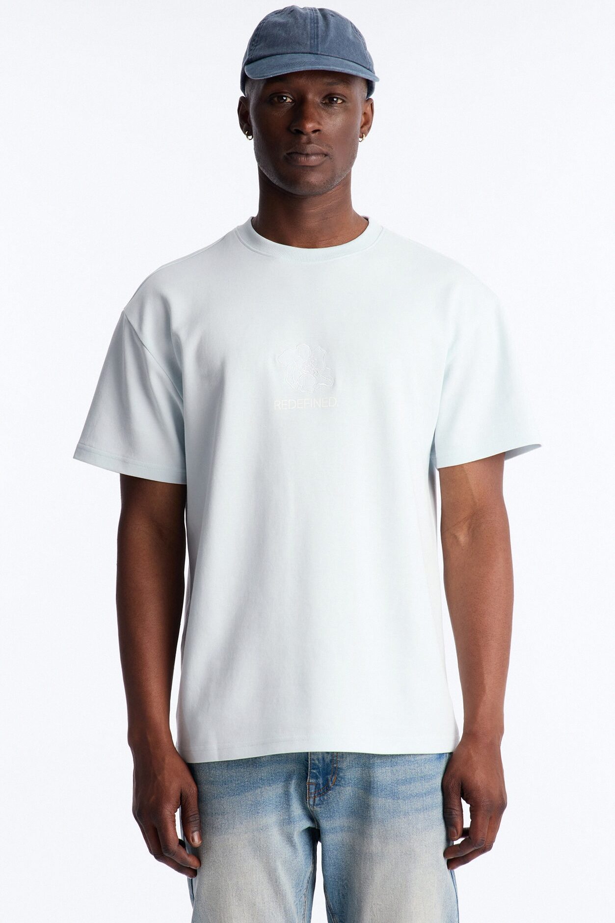 Art Registry Division Heavy Weight Short Sleeve Tee - Light Blue
