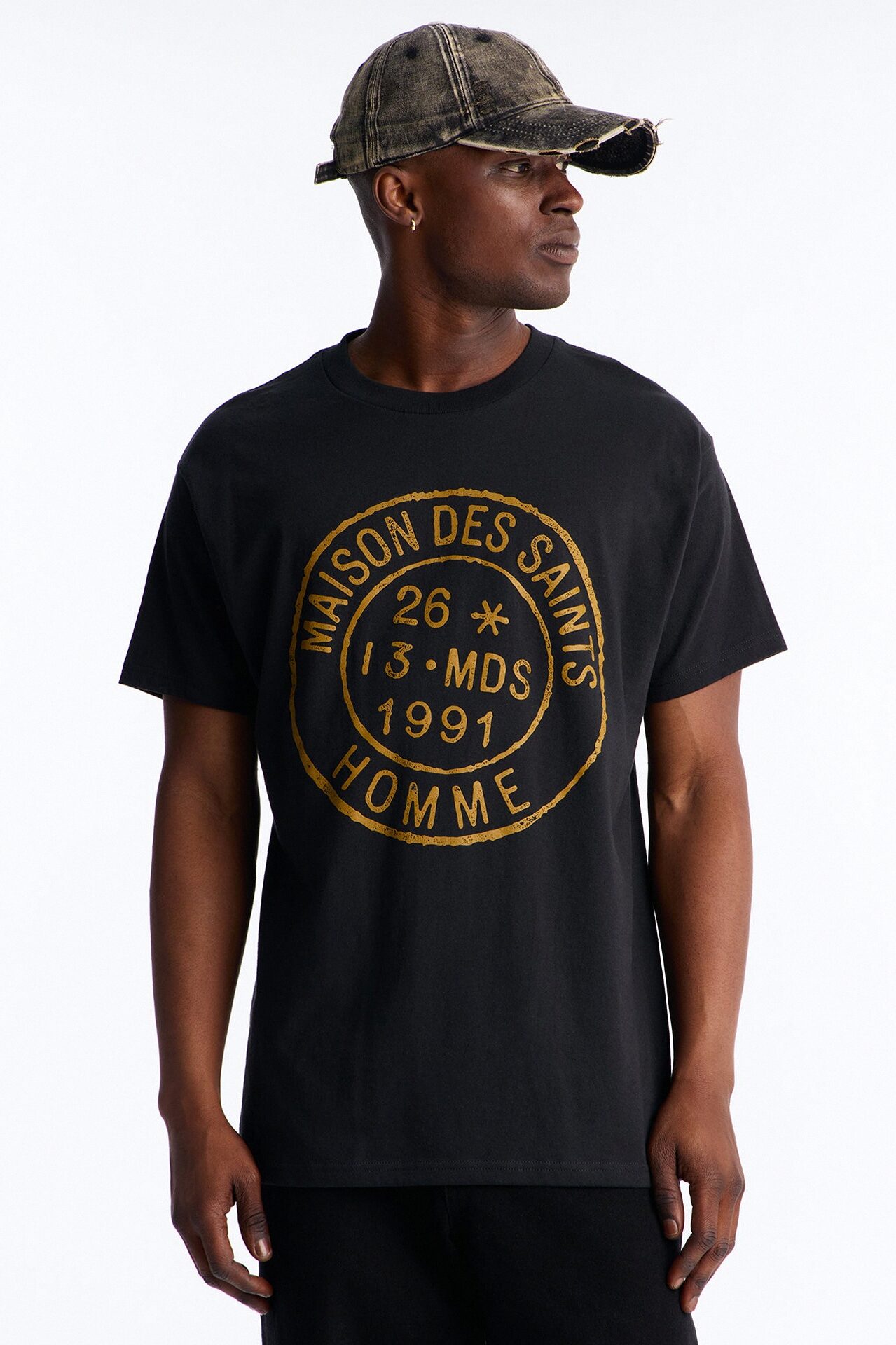 House Of The Saints Oversized Short Sleeve Tee - Black