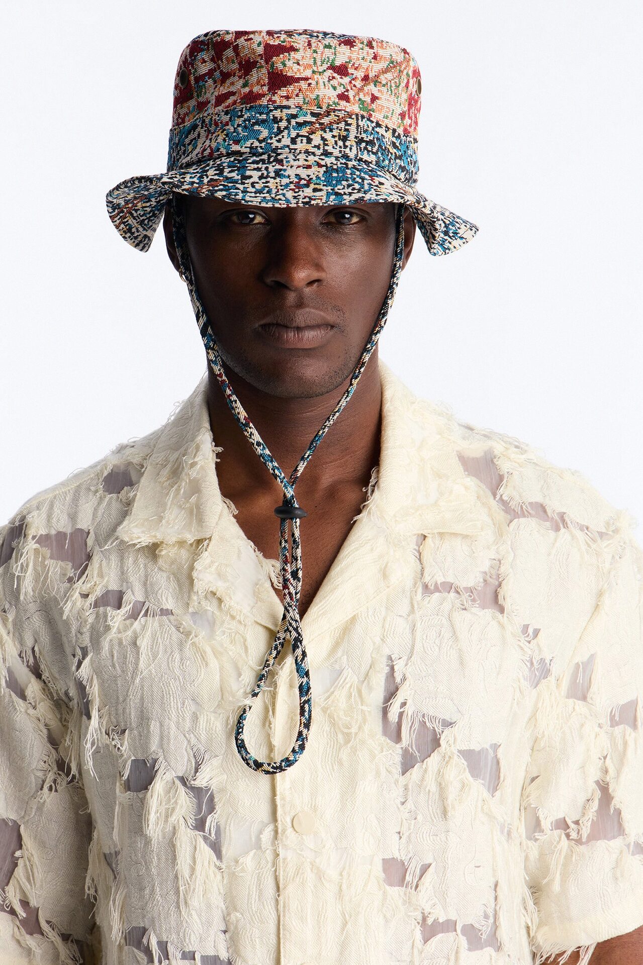 In The Disarray Tapestry Bucket Hat - Multi Color