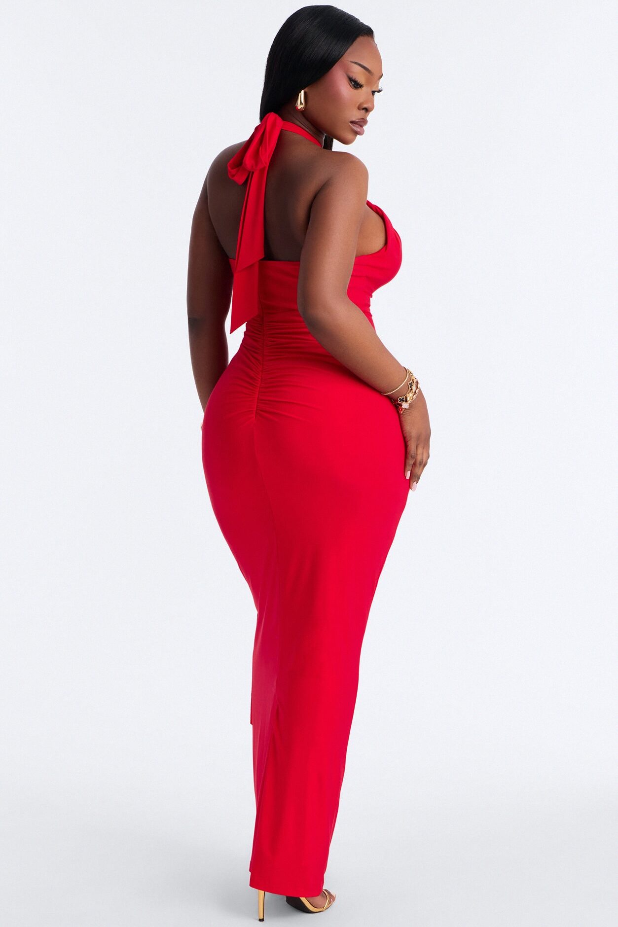 Baylee Strappy Maxi Dress - Red