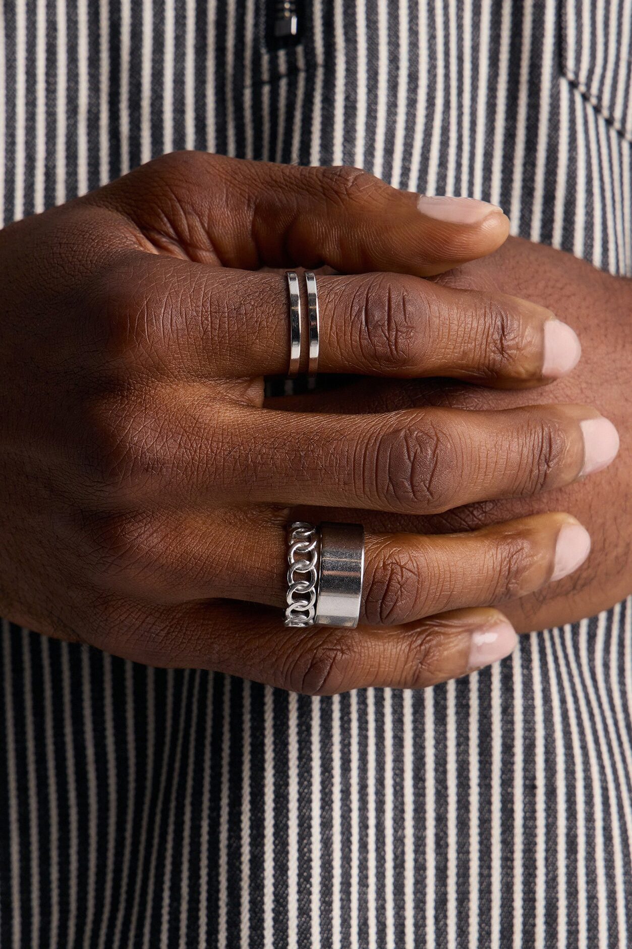 Syndicate Disorder Ring Set - Silver
