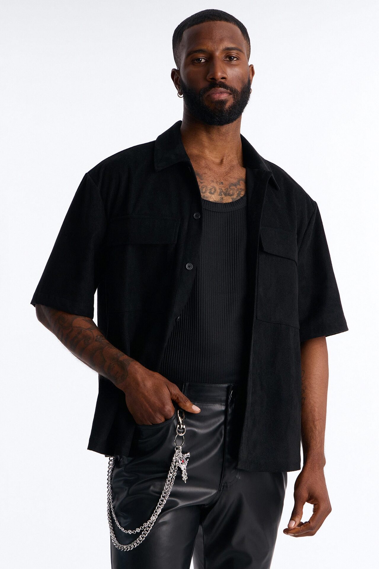 Gothic Healing Layered Pant Chain - Silver