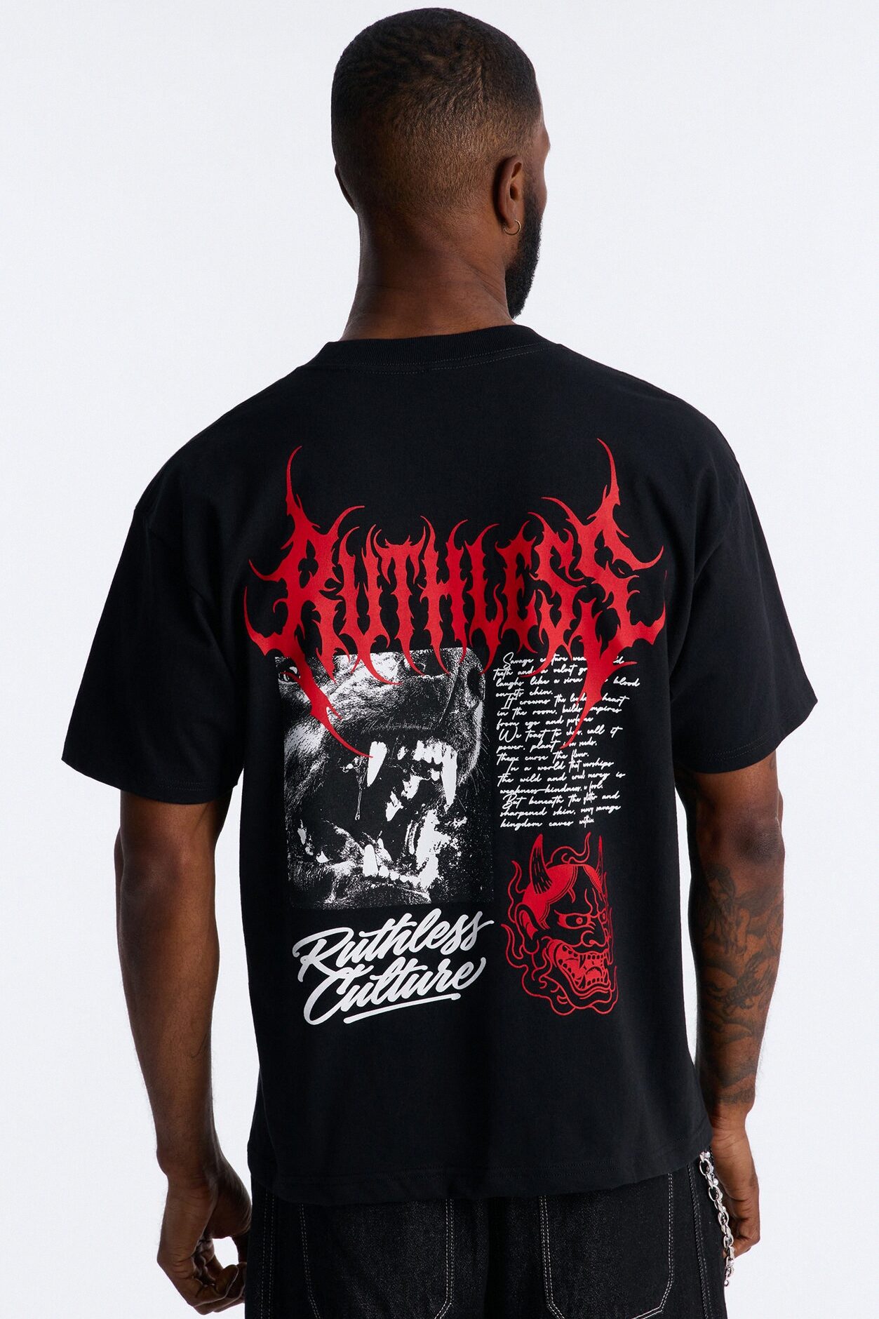 Ruthless Culture Forever Boxy Short Sleeve Tee - Black