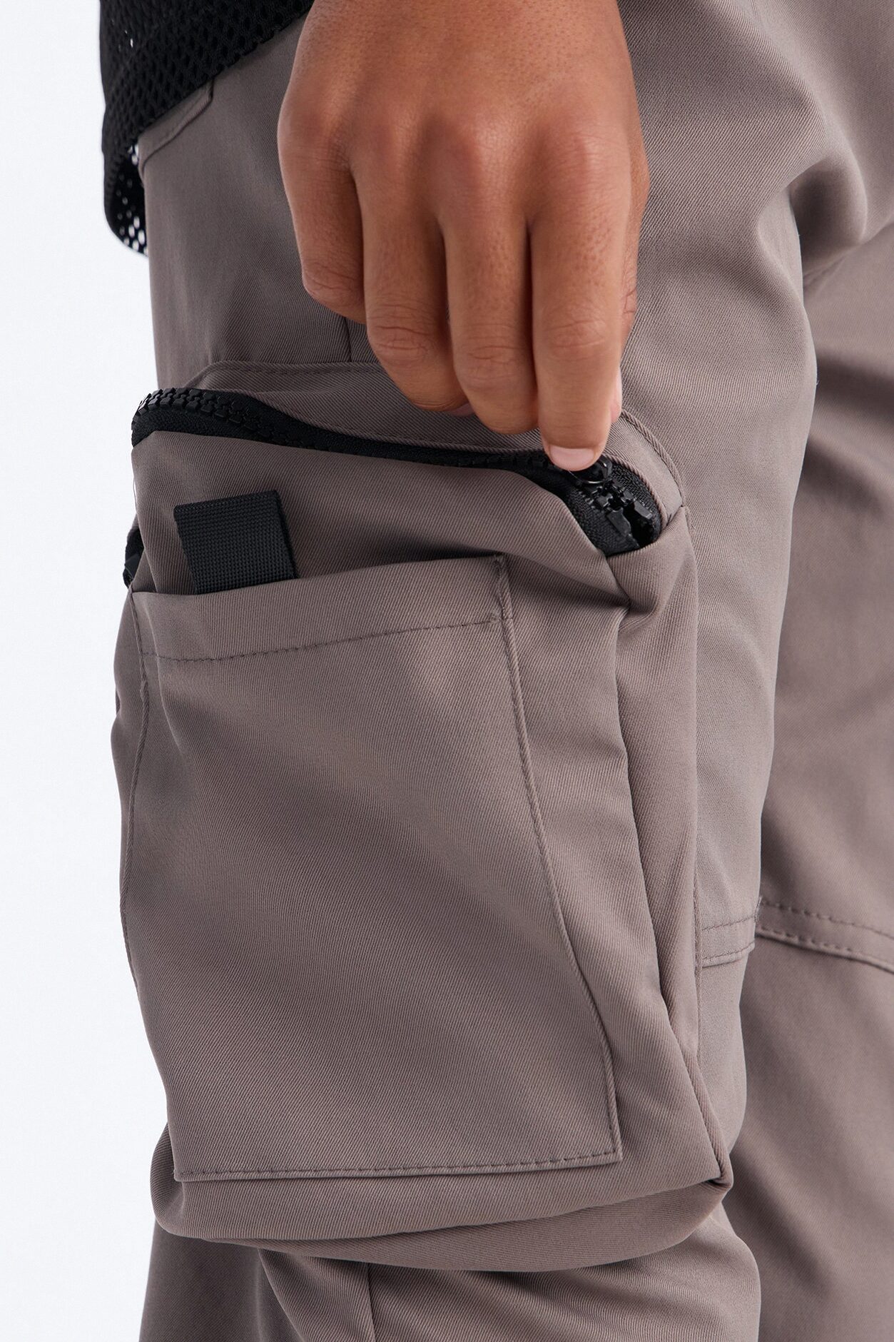 Mini Finn Tech Twill Cargo Pants - Dark Grey