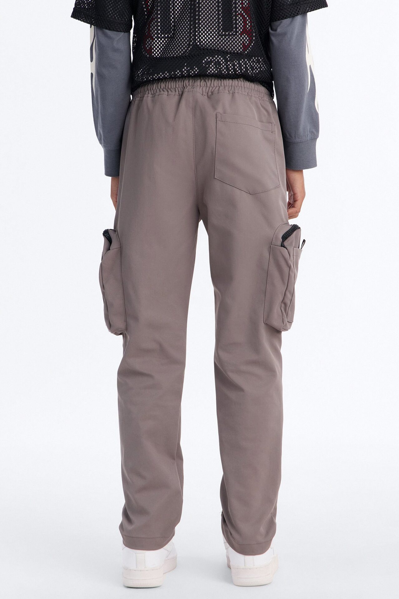 Mini Finn Tech Twill Cargo Pants - Dark Grey