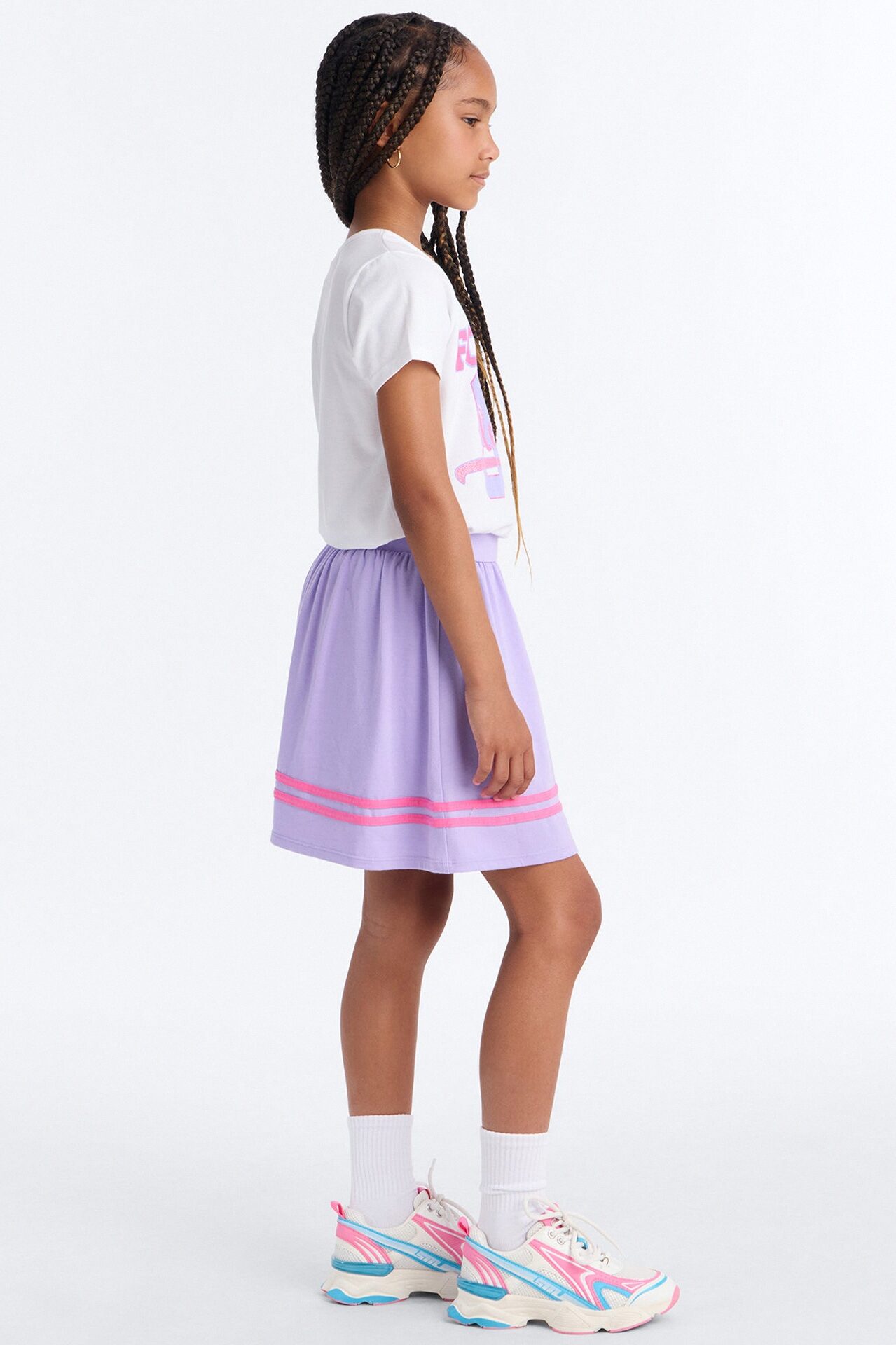 Mini Forever Blessed Skort Set - White/combo