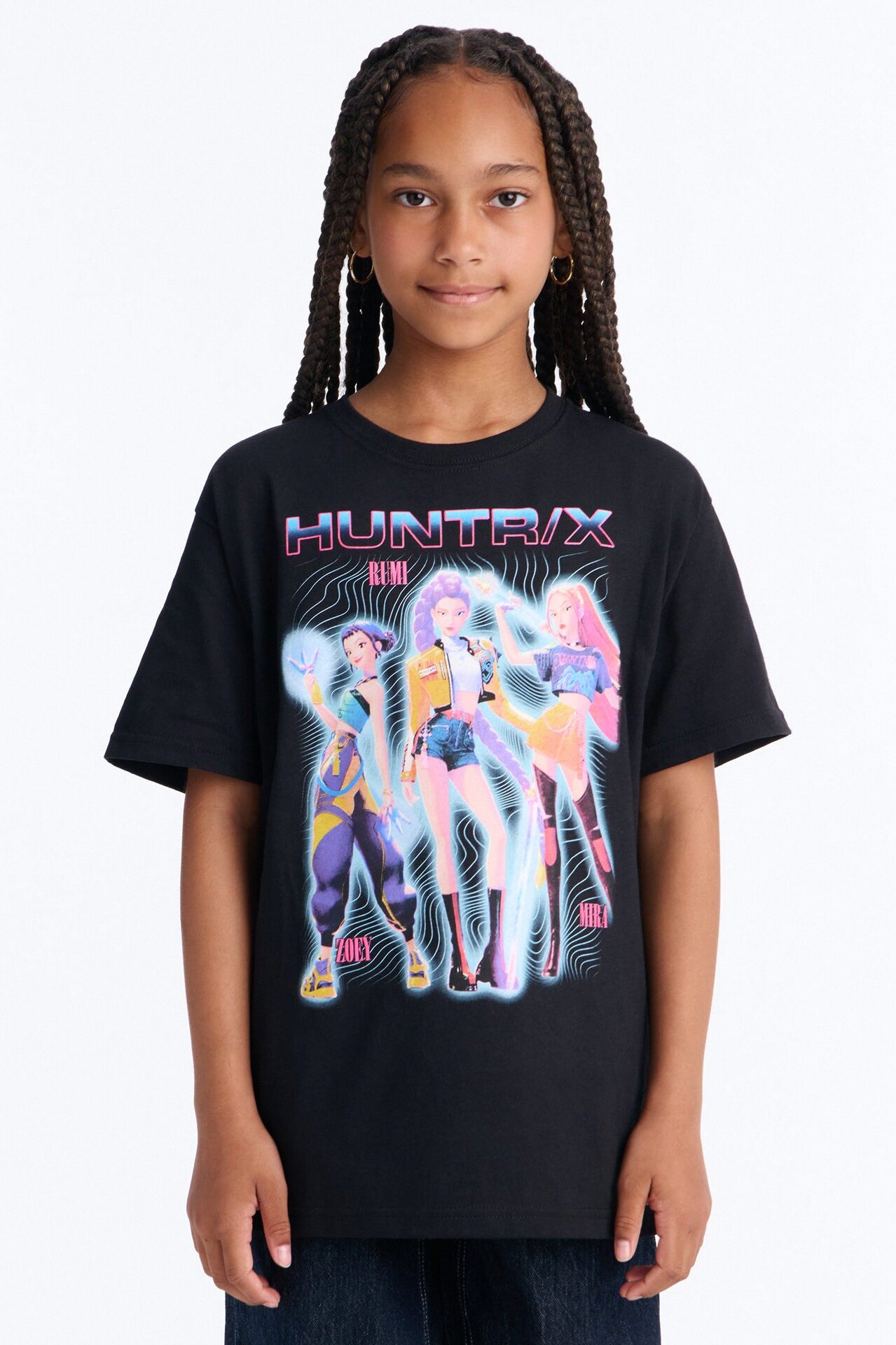 Mini Huntrix Futuristic Short Sleeve Tee - Black