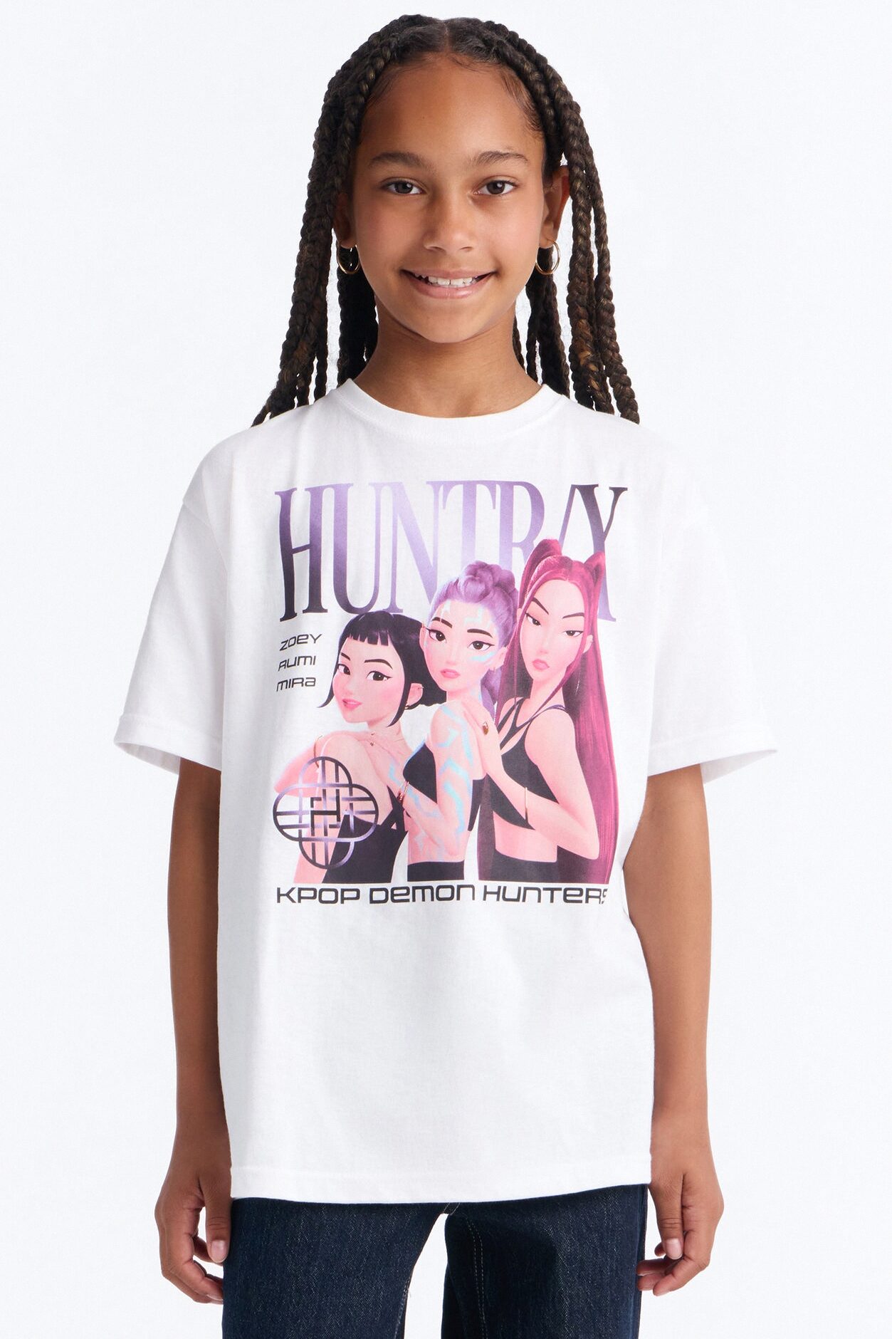 Mini Huntrix Short Sleeve Tee - White