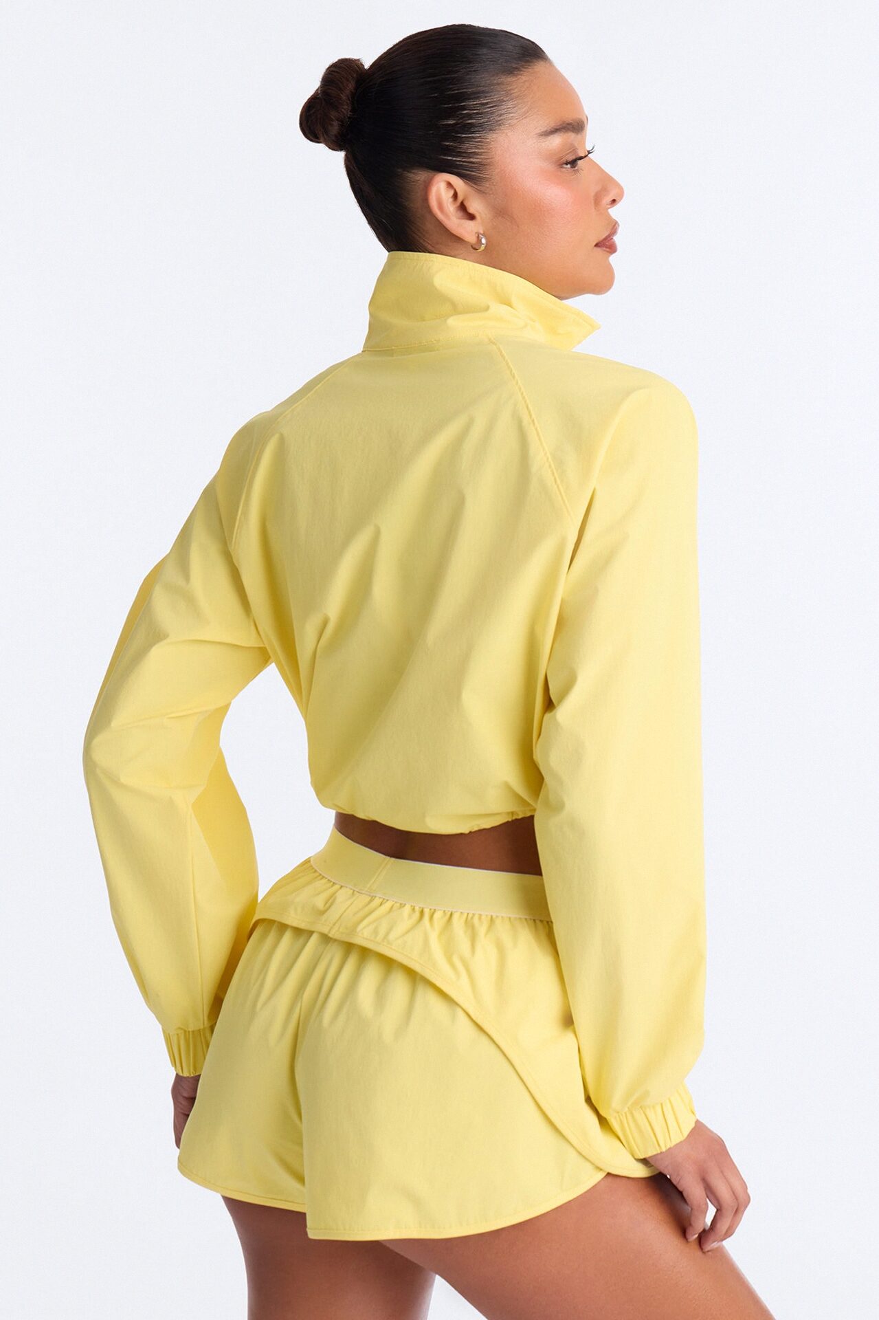 Alora Windbreaker Lounge Quarter Zip - Yellow